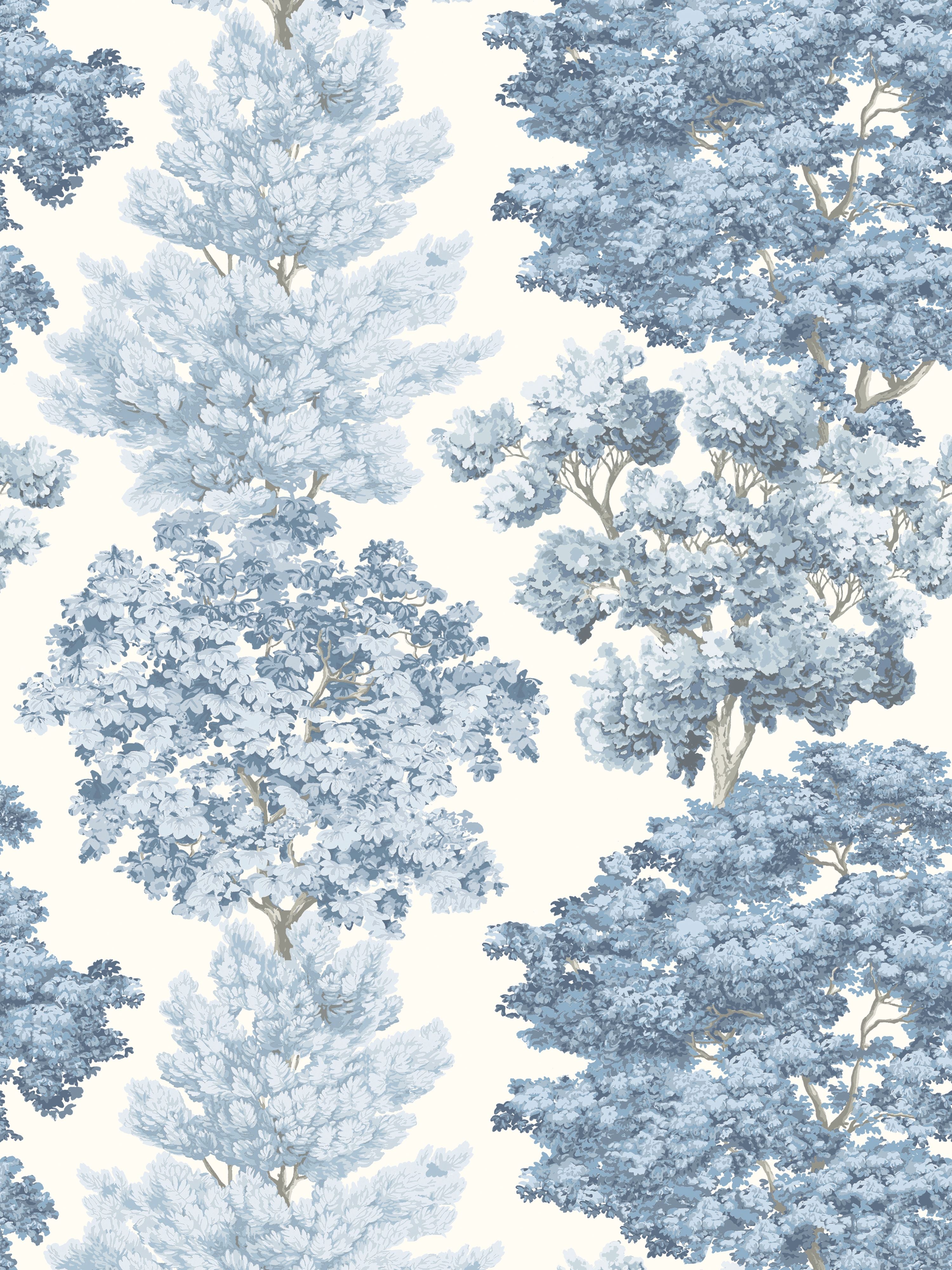 Central Park wallpaper in light blue color - pattern number WW 0002WP88583D - by Scalamandre in the collection