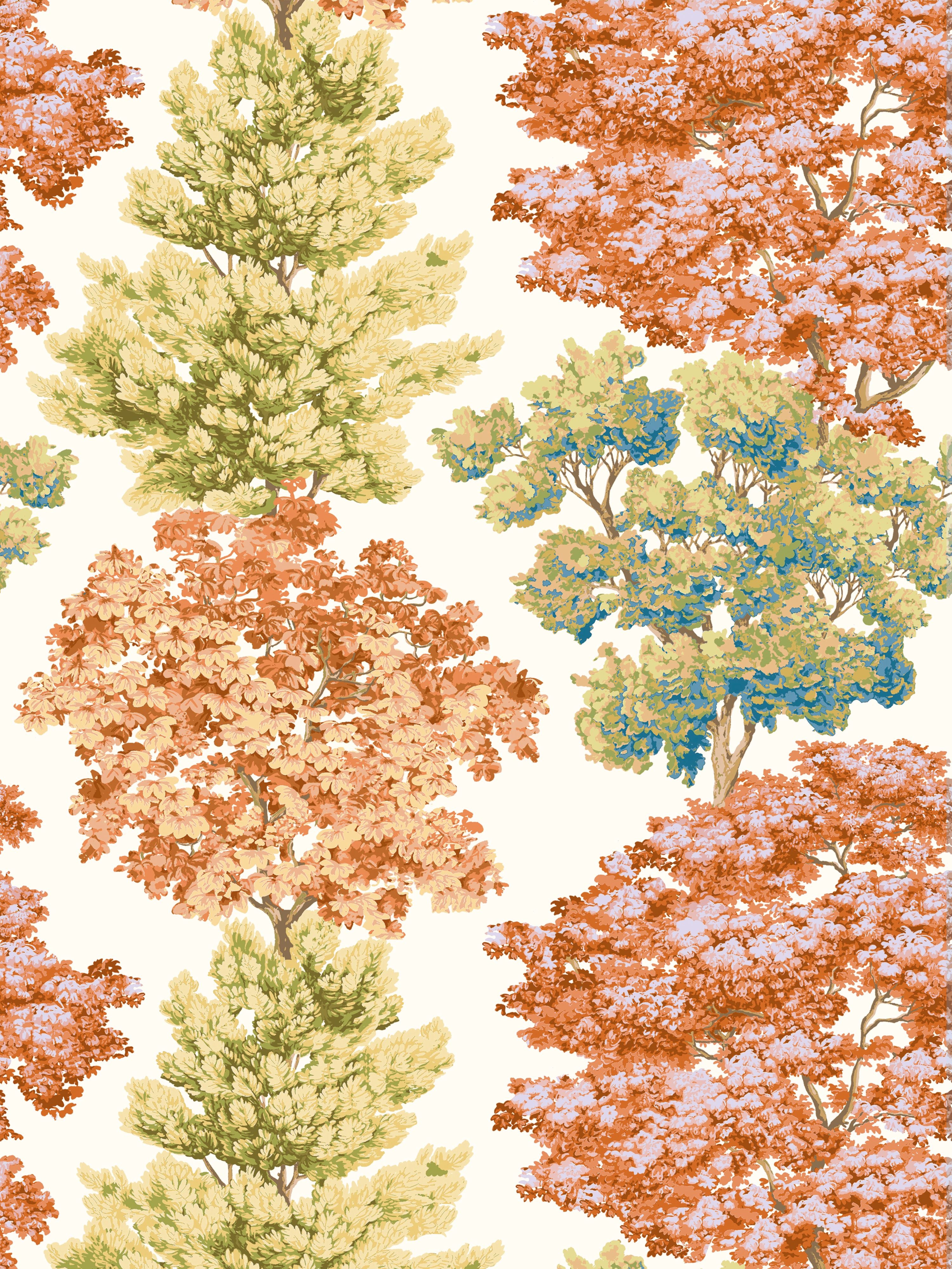 Central Park wallpaper in autumn color - pattern number WW 0003WP88583D - by Scalamandre in the collection