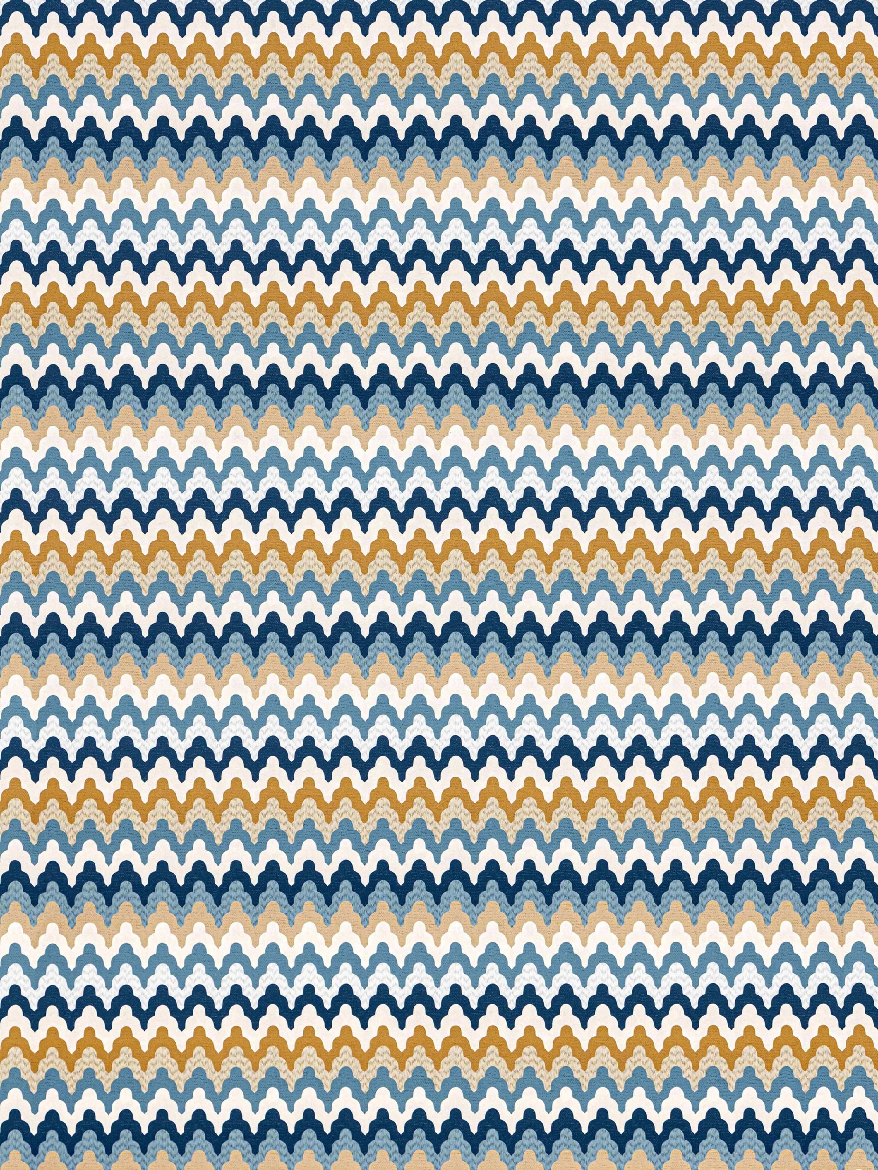Rainbow Mountain wallpaper in denim gold color - pattern number WW WP88607D0003 - by Scalamandre in the collection