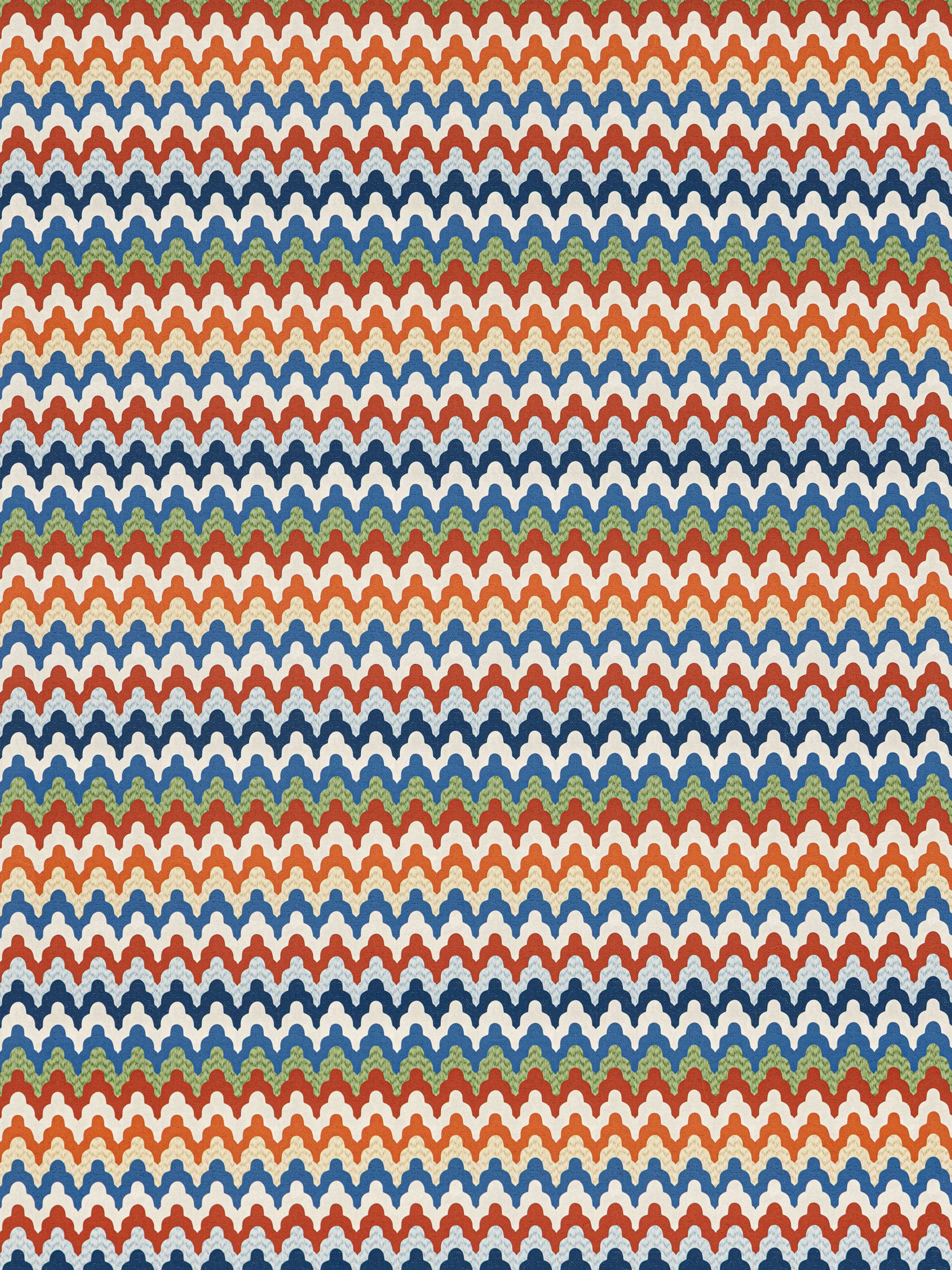 Rainbow Mountain wallpaper in cobalt rouge color - pattern number WW WP88607D0004 - by Scalamandre in the collection