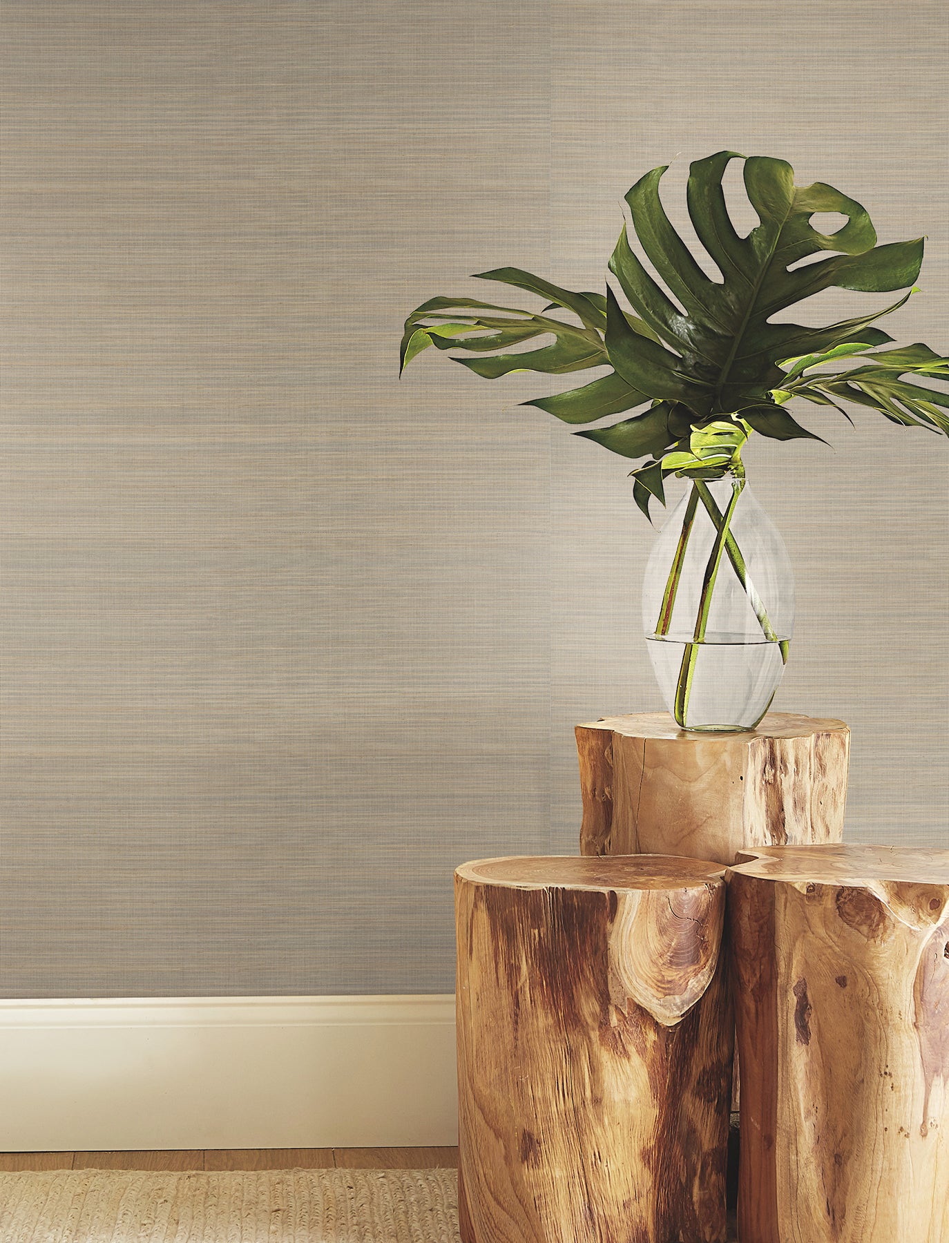 Tailored Abaca wallpaper in shittake color - pattern number YGL7013 - by Ronald Redding in the Natural Palette Resource collection
