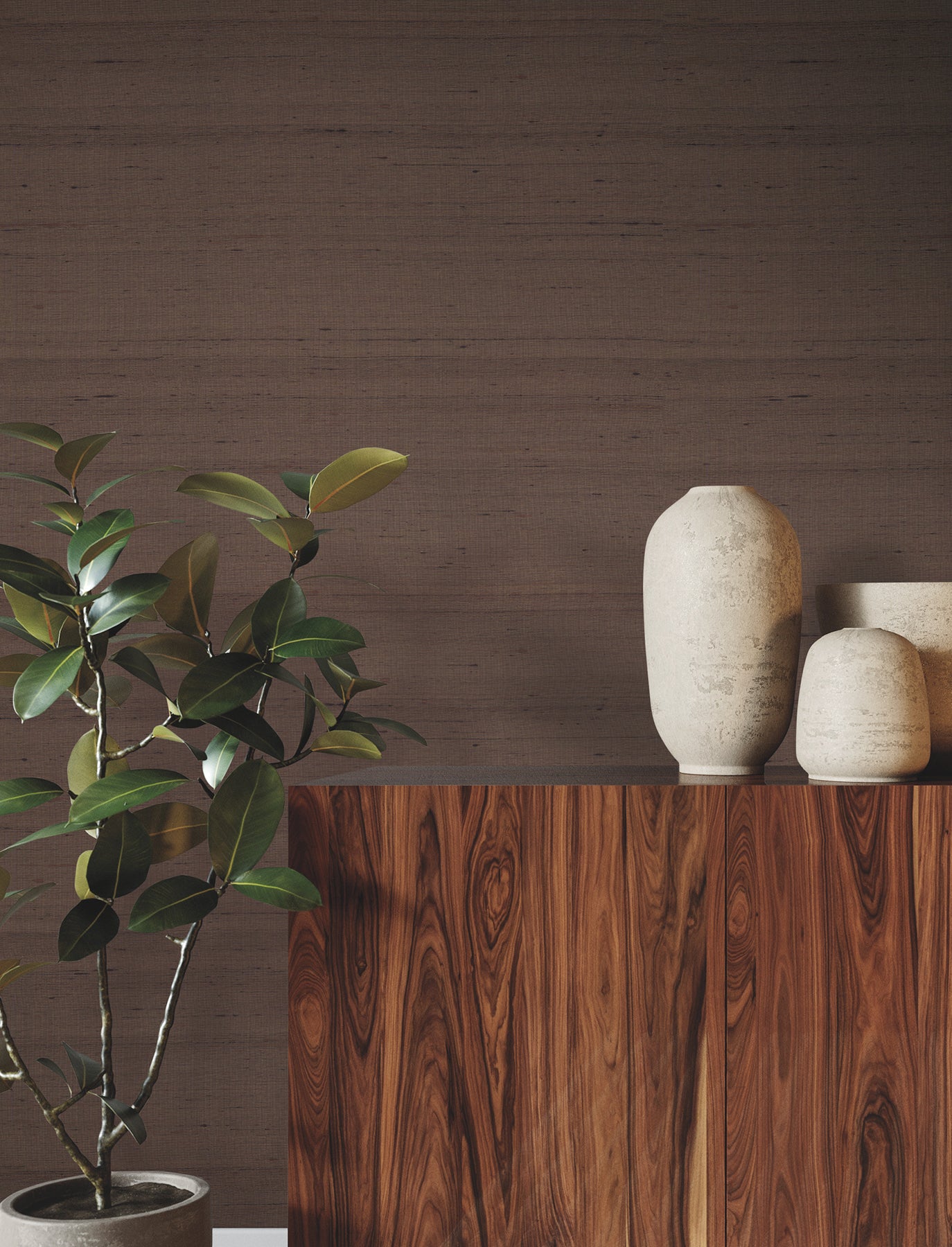 Silk Road wallpaper in spice color - pattern number YGL7026 - by Ronald Redding in the Natural Palette Resource collection