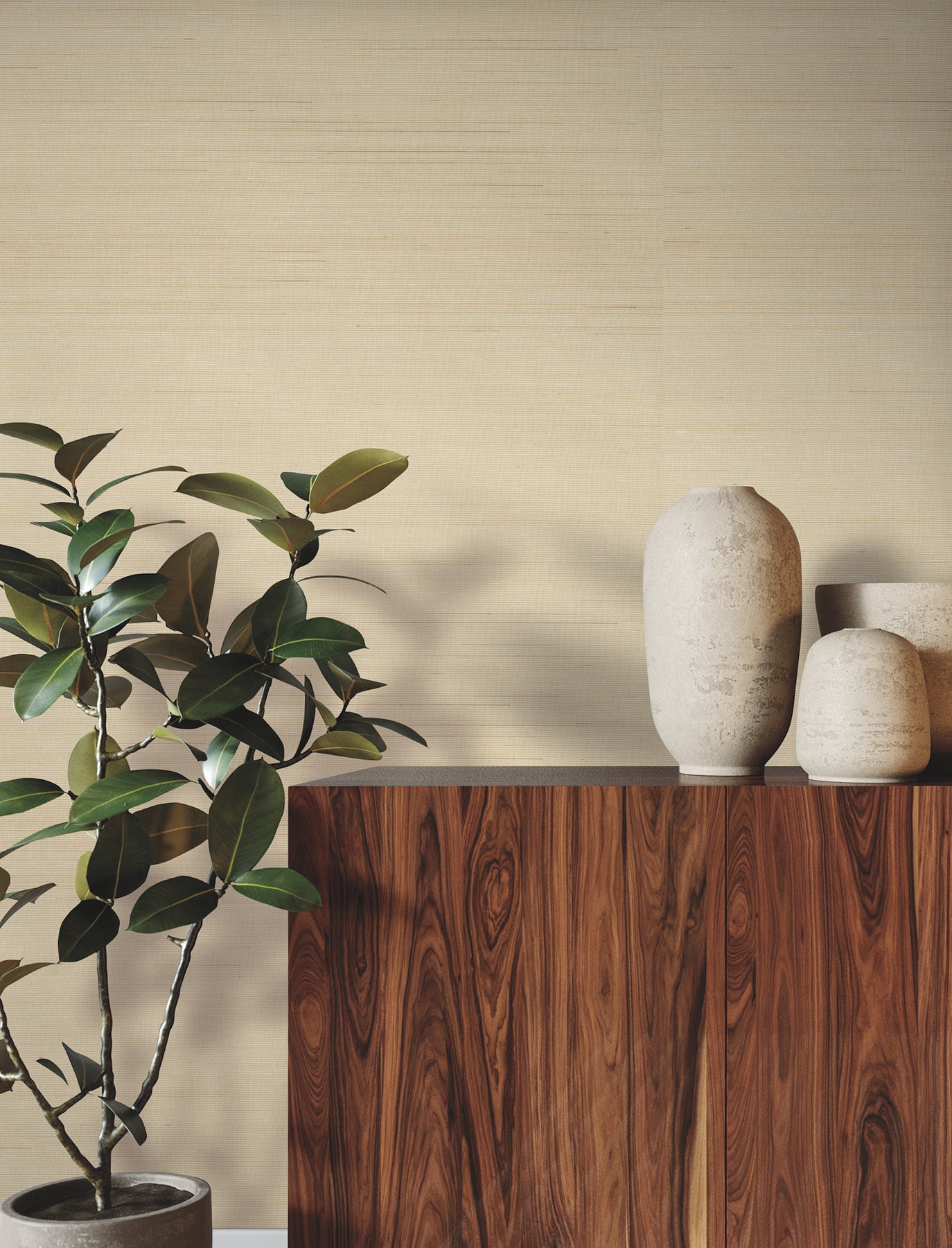 Fine Abaca wallpaper in oak color - pattern number YGL7046 - by Ronald Redding in the Natural Palette Resource collection