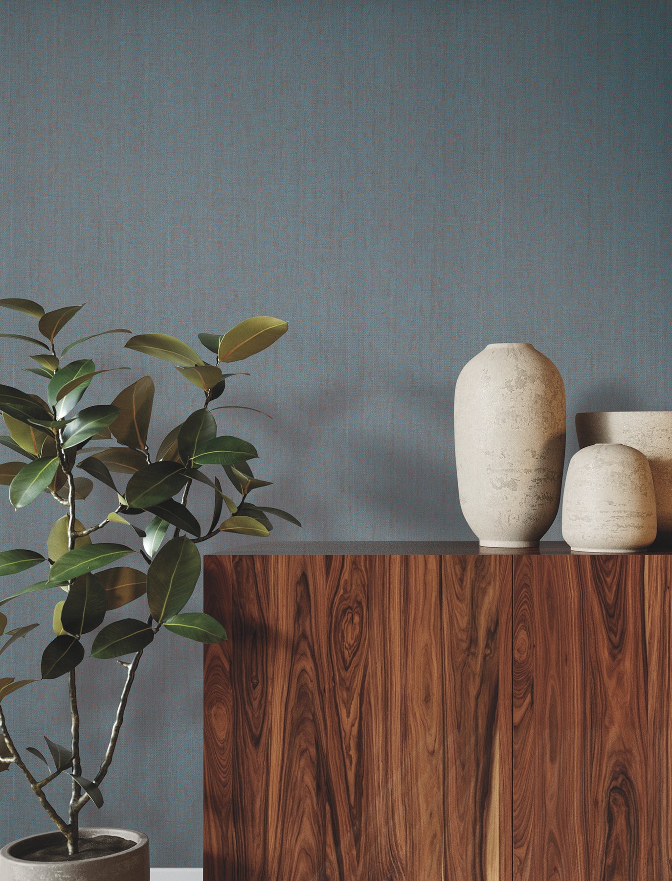Check Paperweave wallpaper in brown blue color - pattern number YGL7056 - by Ronald Redding in the Natural Palette Resource collection
