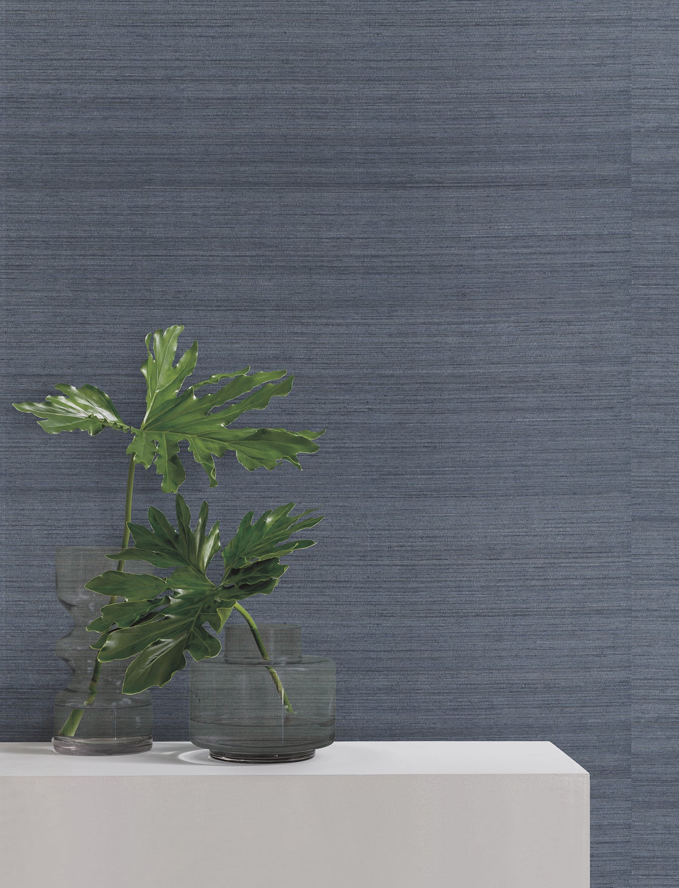 Horizon Abaca wallpaper in indigo color - pattern number YGL7064 - by Ronald Redding in the Natural Palette Resource collection