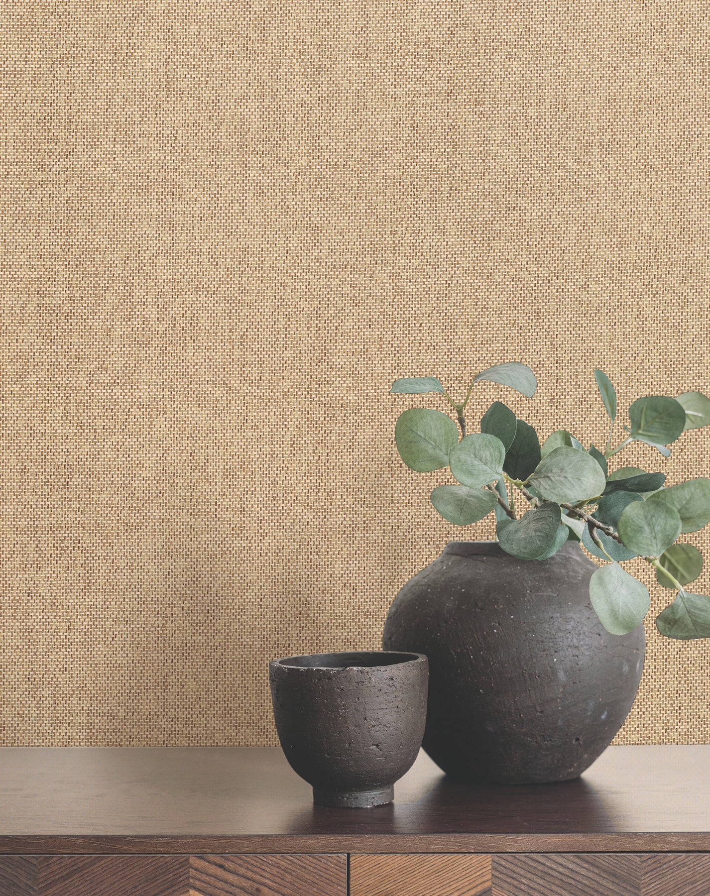 Radiant Paperweave wallpaper in butter color - pattern number YGL7071 - by Ronald Redding in the Natural Palette Resource collection