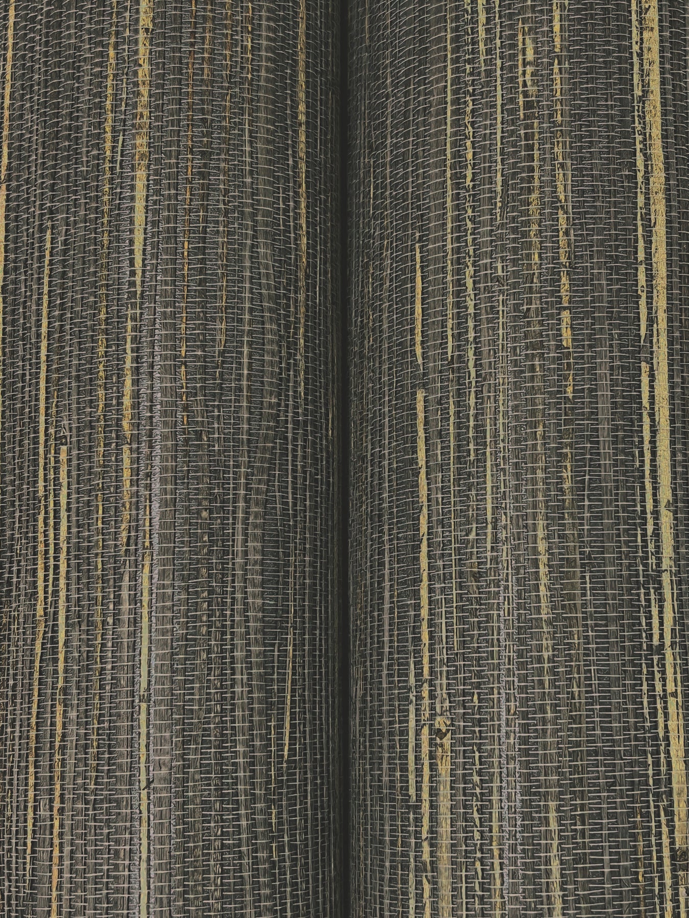 Multicolored Hemp wallpaper in lead color - pattern number YGL7079 - by Ronald Redding in the Natural Palette Resource collection