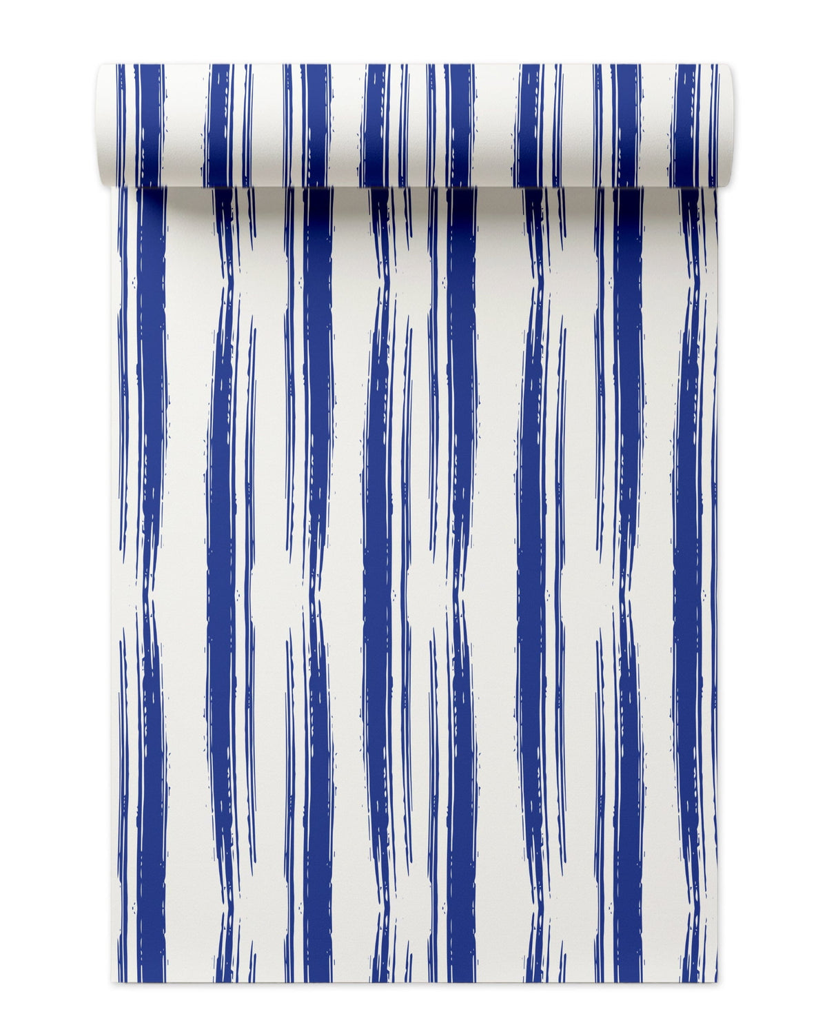 Abstract Stripe Peel and Stick Wallpaper in Blue color - pattern number KK748_Blue_KH306 - by Katie Kime in the collection