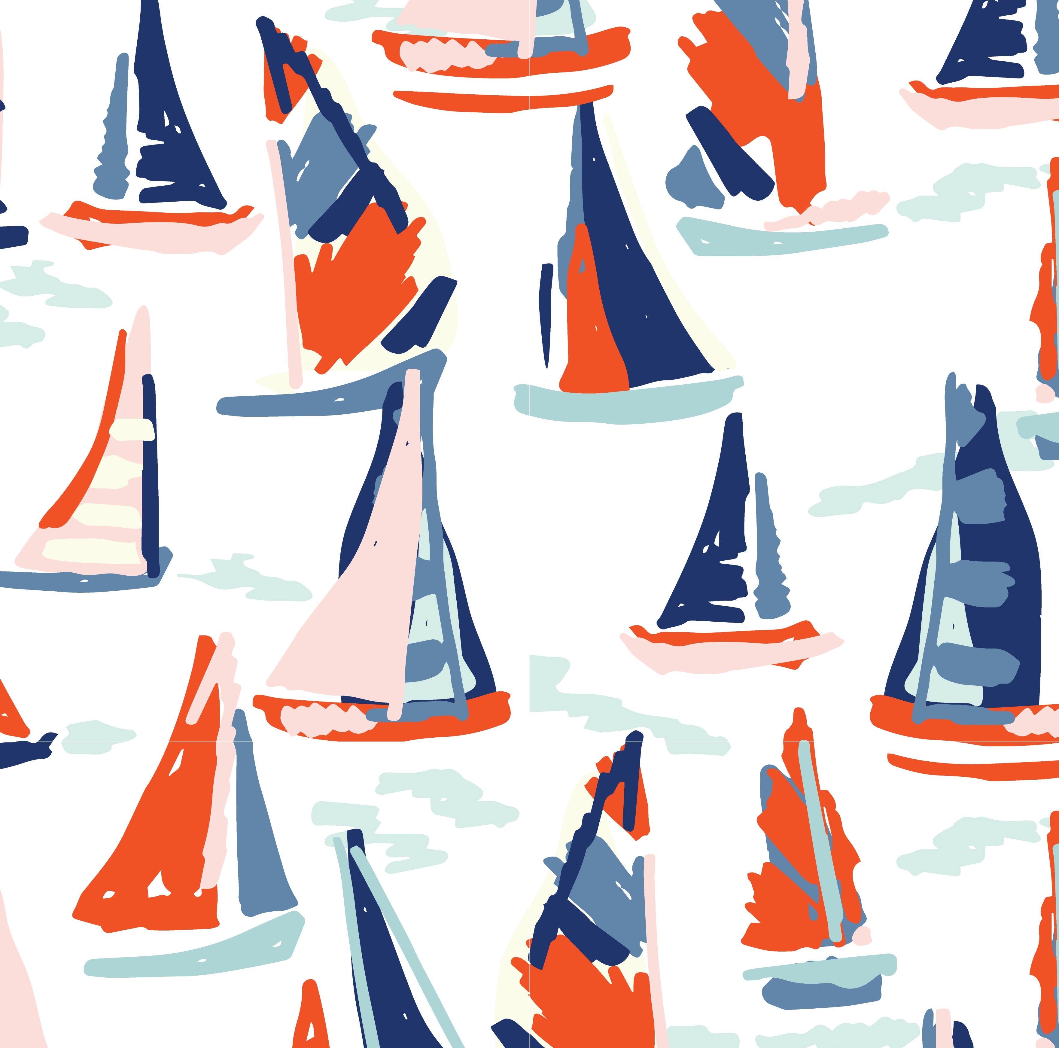 Cape Cod Wallpaper in Multi color - pattern number KK758_Cape Cod_KH300 - by Katie Kime in the collection