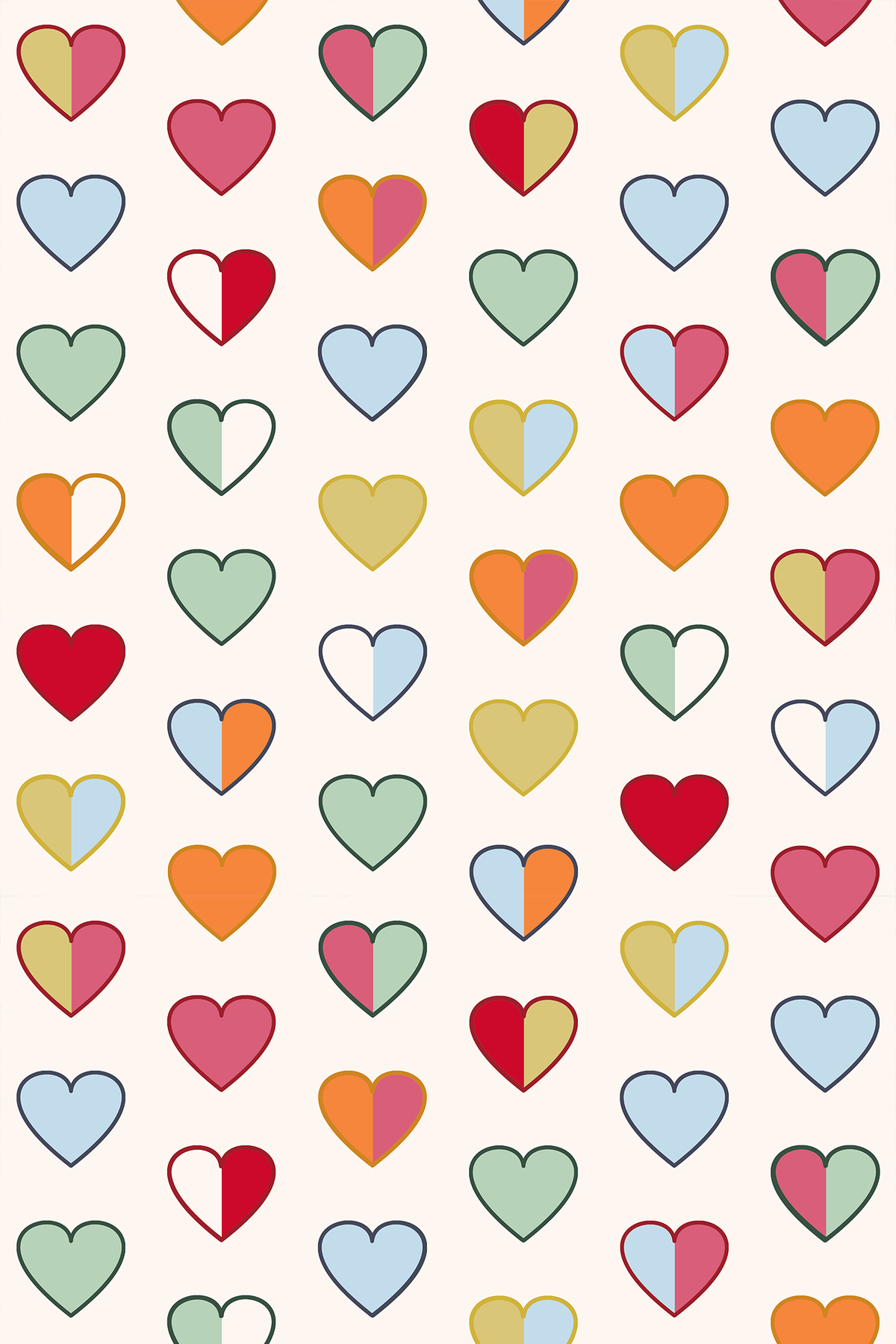 Amour Wallpaper in Multi color - pattern number KK771_Multi_KH300 - by Katie Kime in the collection
