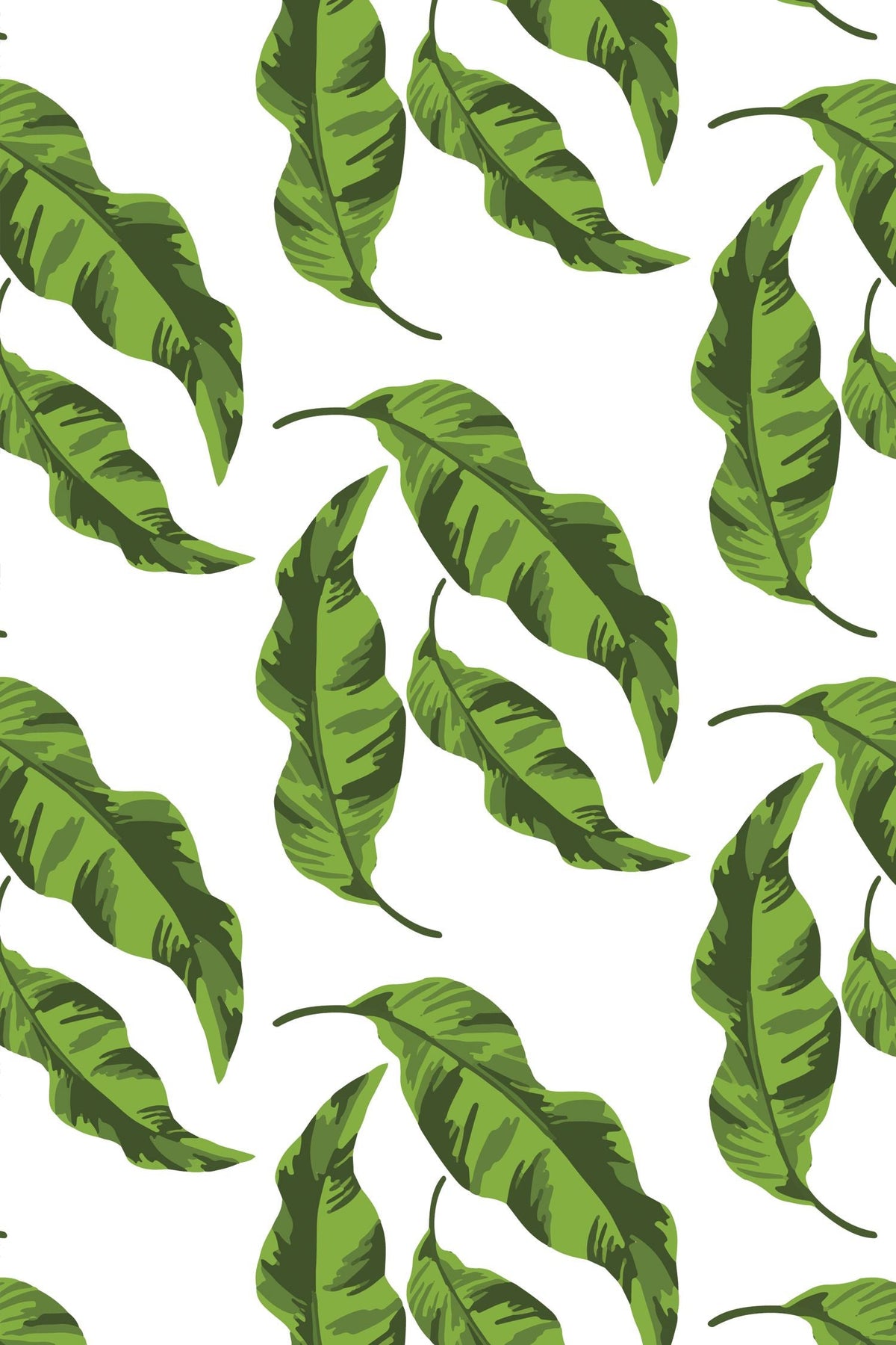 Banana Leaves Wallpaper in Green color - pattern number KK17001_KH300 - by Katie Kime in the collection