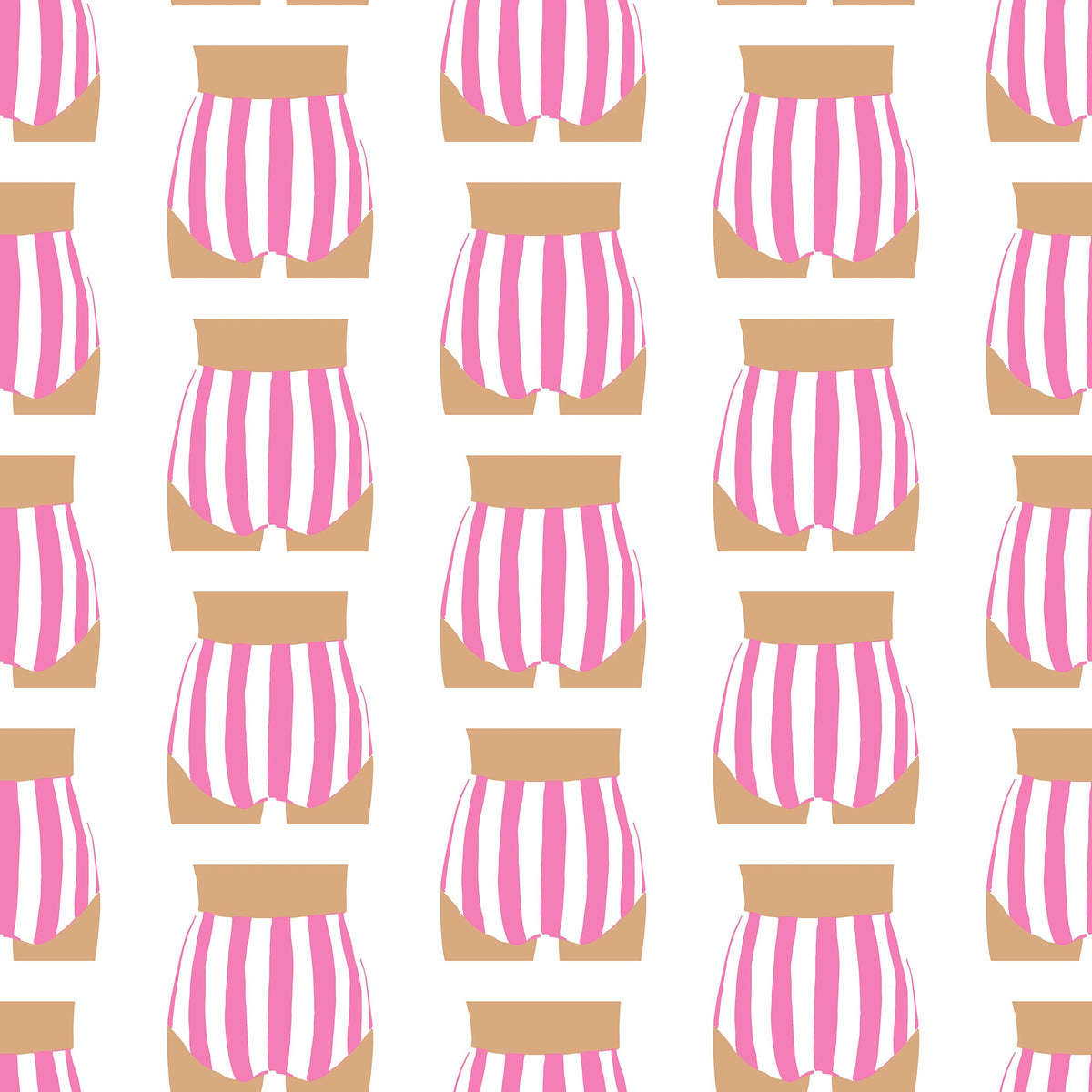 Beach Bum Peel and Stick Wallpaper in Pink color - pattern number KK715_Pink_KH306 - by Katie Kime in the collection