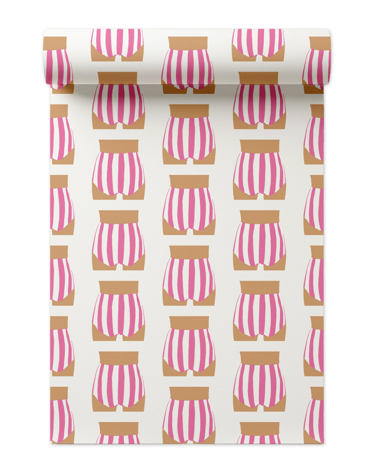 Beach Bum Peel and Stick Wallpaper in Pink color - pattern number KK715_Pink_KH306 - by Katie Kime in the collection