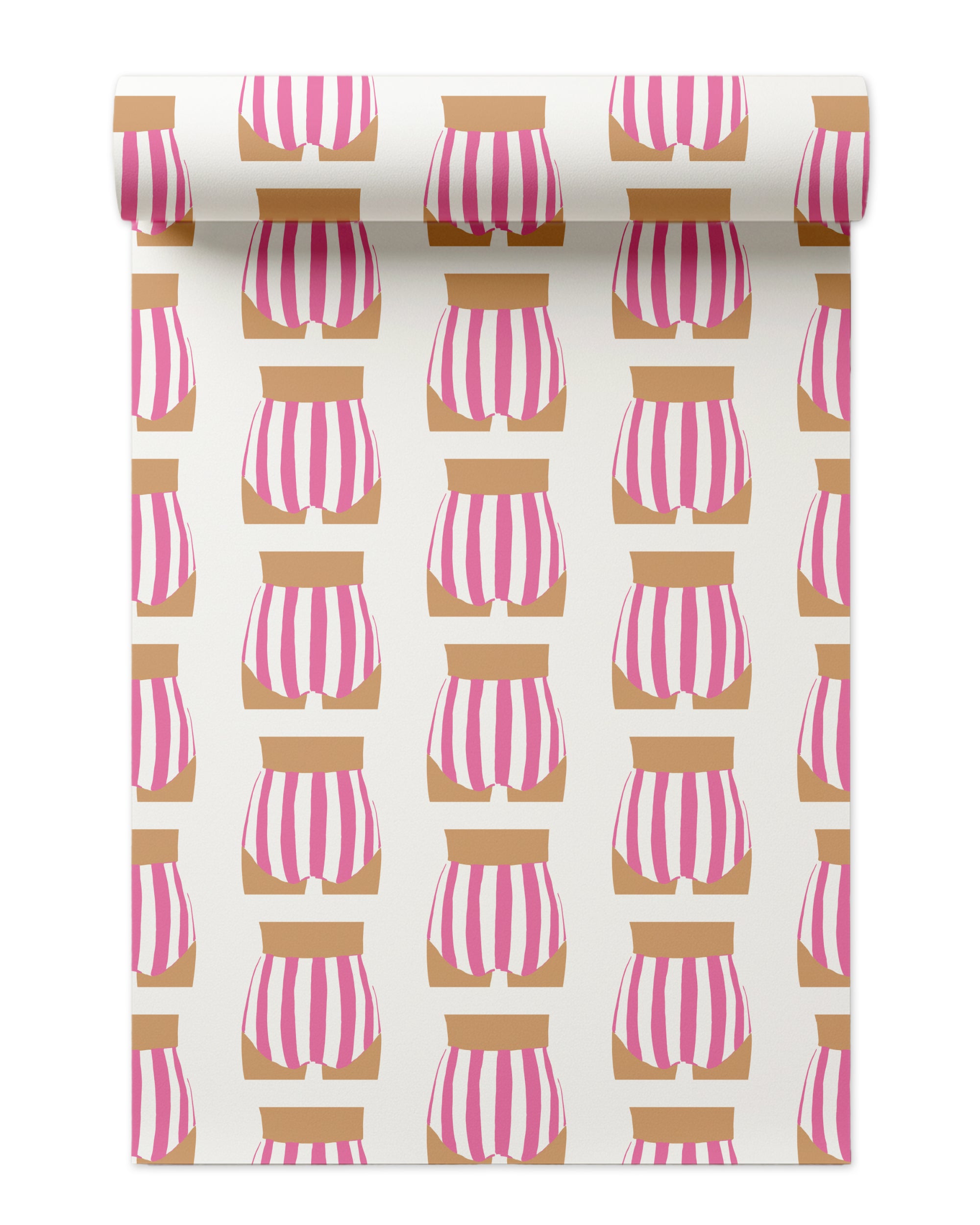 Beach Bum Wallpaper in Pink color - pattern number KK715_Pink_KH300 - by Katie Kime in the collection