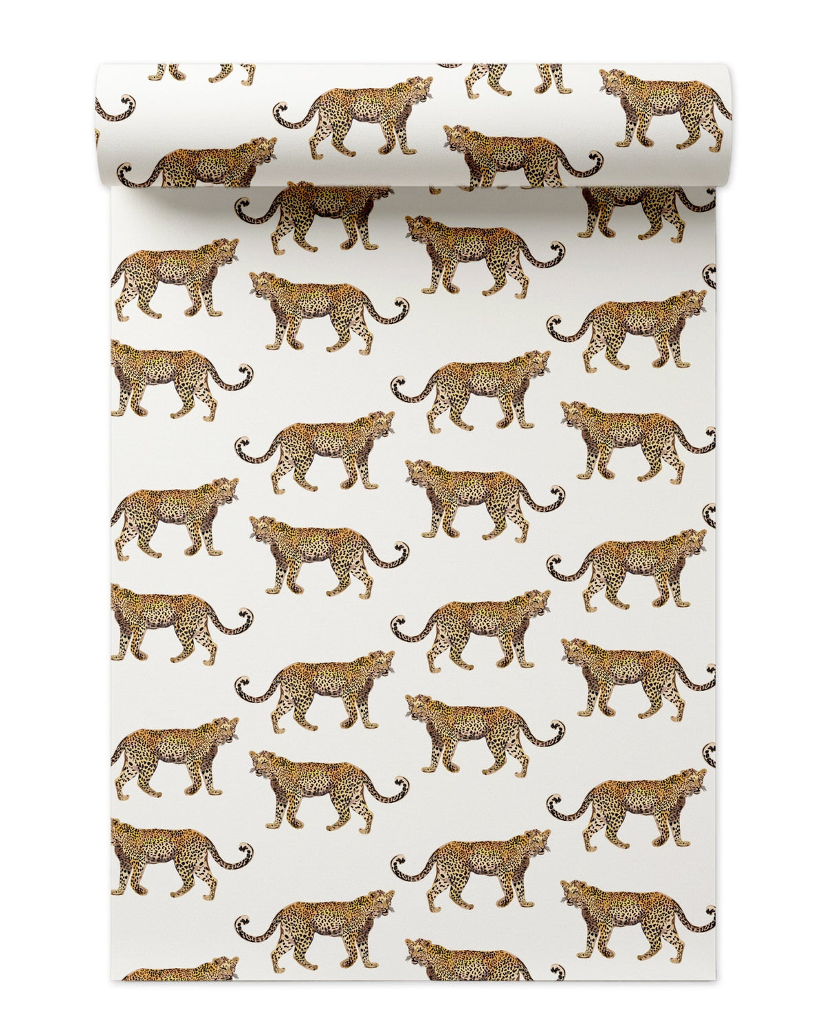 Cheetahs Peel and Stick Wallpaper in White color - pattern number KK17076_White_KH306 - by Katie Kime in the collection