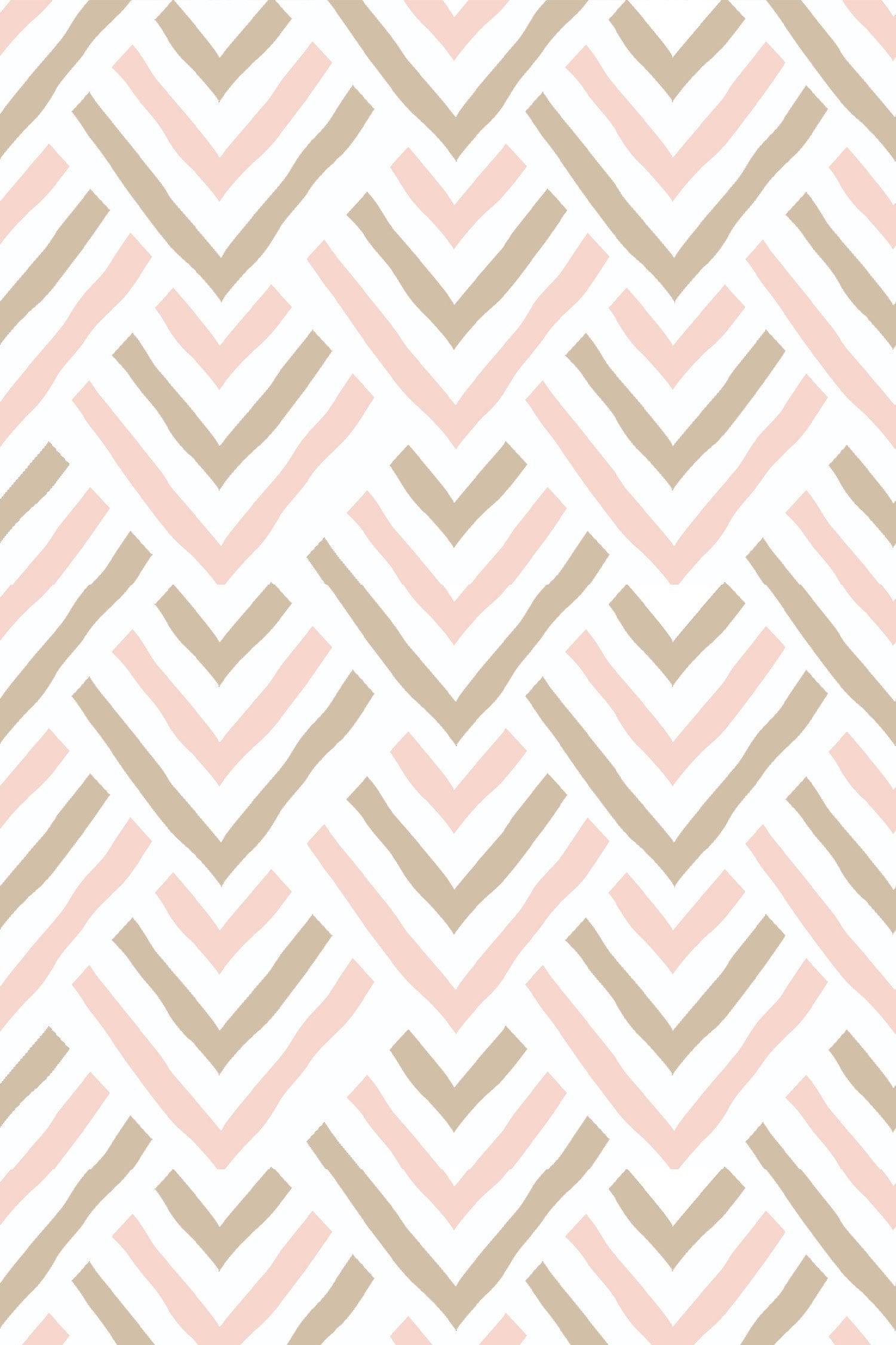 Chevron Wallpaper in Pink Brown color - pattern number KK834_Pink_Brown_KH300 - by Katie Kime in the collection
