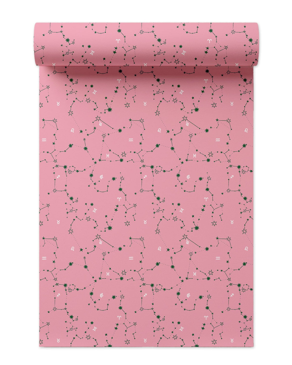 Constellations Wallpaper in Pink Green color - pattern number KK785_Pink_Green_KH300 - by Katie Kime in the collection