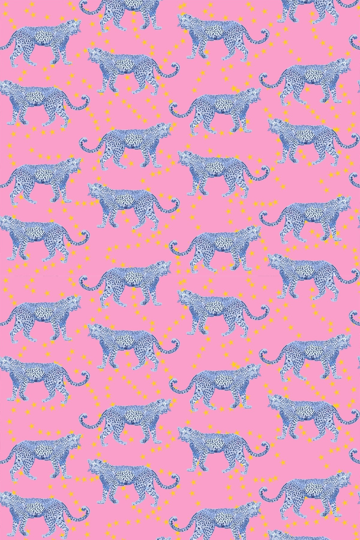 Cosmic Cheetah Wallpaper in Pink color - pattern number KK763_Pink_KH300 - by Katie Kime in the collection