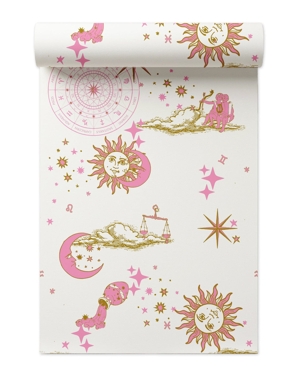 Cosmos Wallpaper in Pink color - pattern number KK786_Pink_KH300 - by Katie Kime in the collection