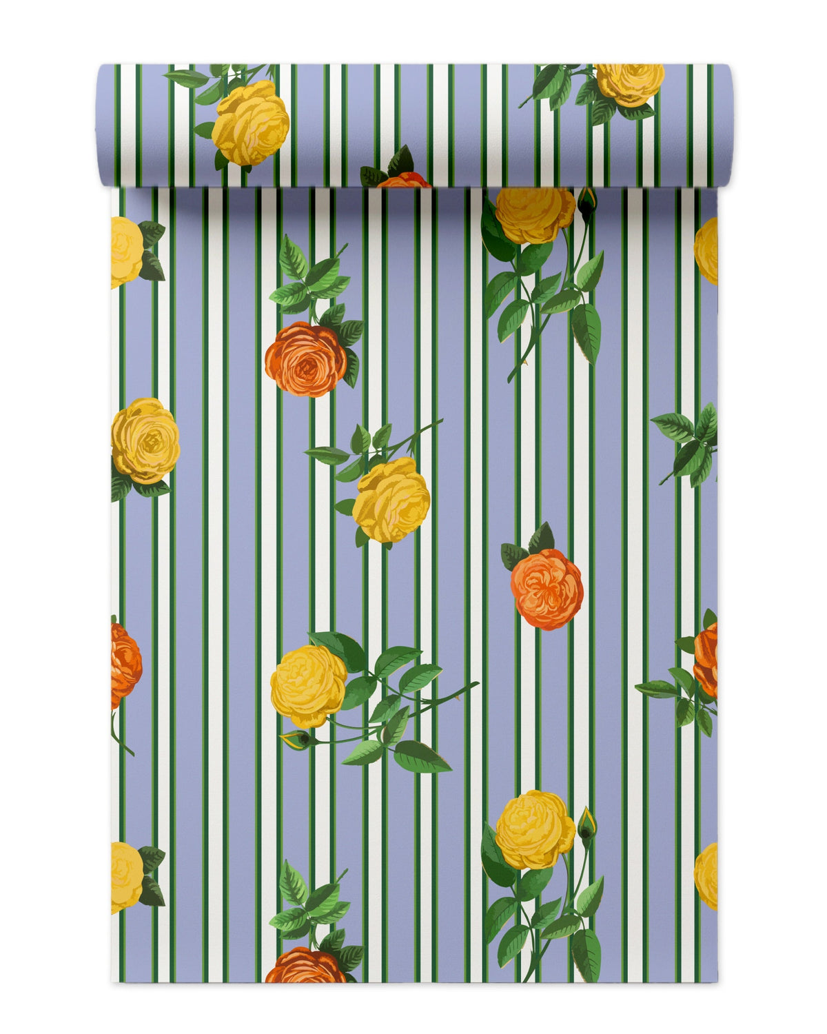 Derby Rose Peel and Stick Wallpaper in Blue color - pattern number KK808_Blue_KH306 - by Katie Kime in the collection
