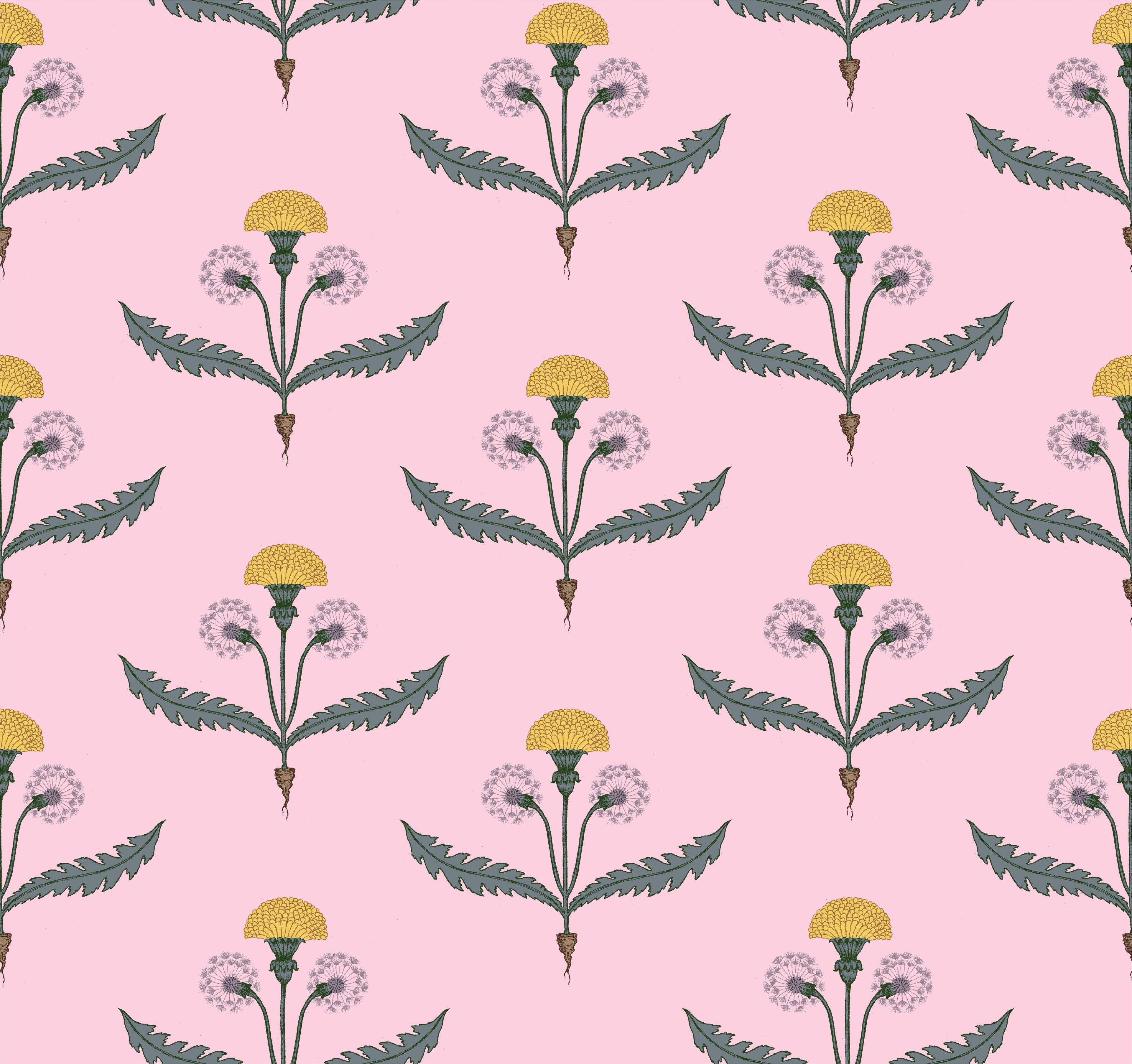 Fine and Dandy Wallpaper in Pink color - pattern number KK730_Pink_KH300 - by Katie Kime in the collection