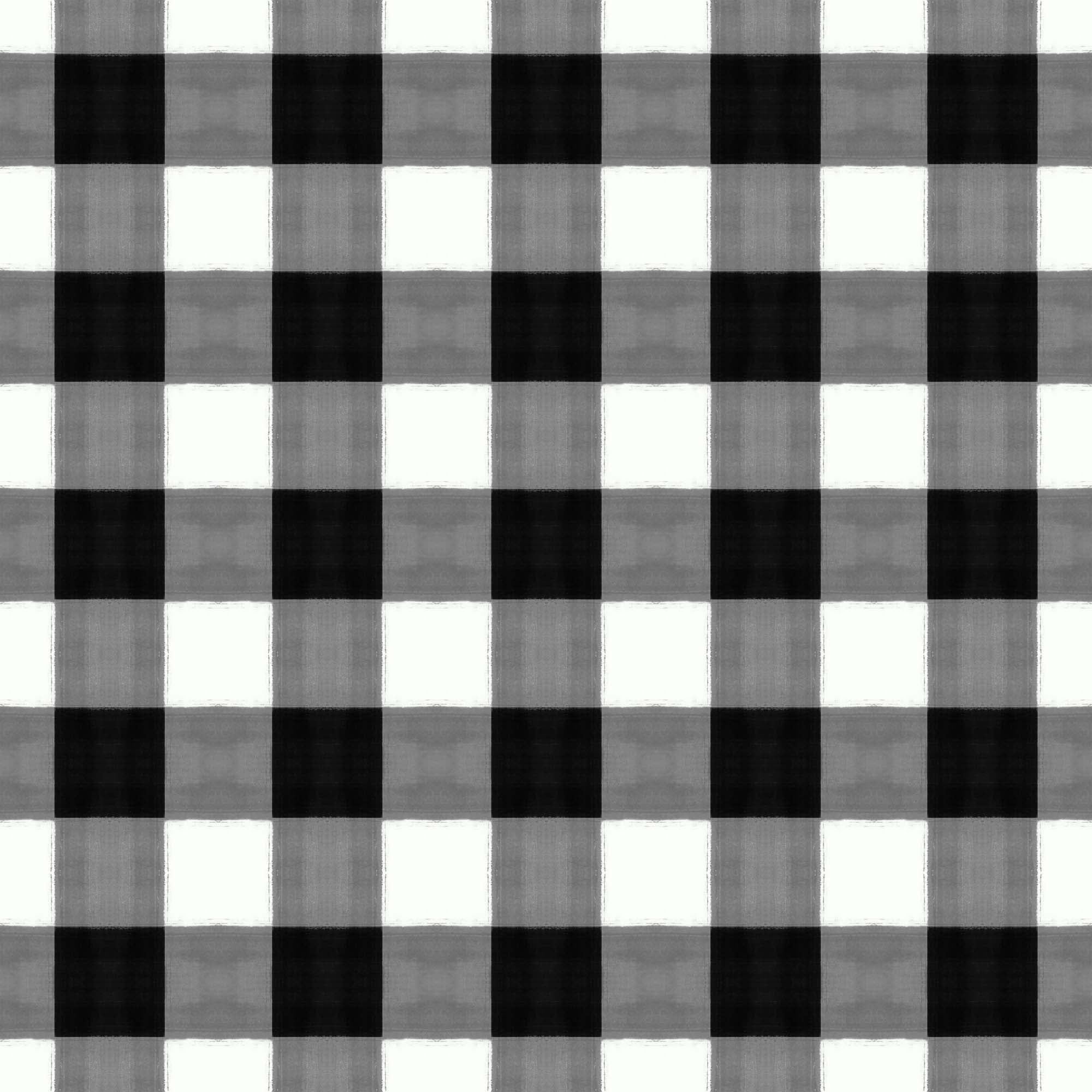 Gingham Peel and Stick Wallpaper in Black color - pattern number KK799_Black_KH306 - by Katie Kime in the collection