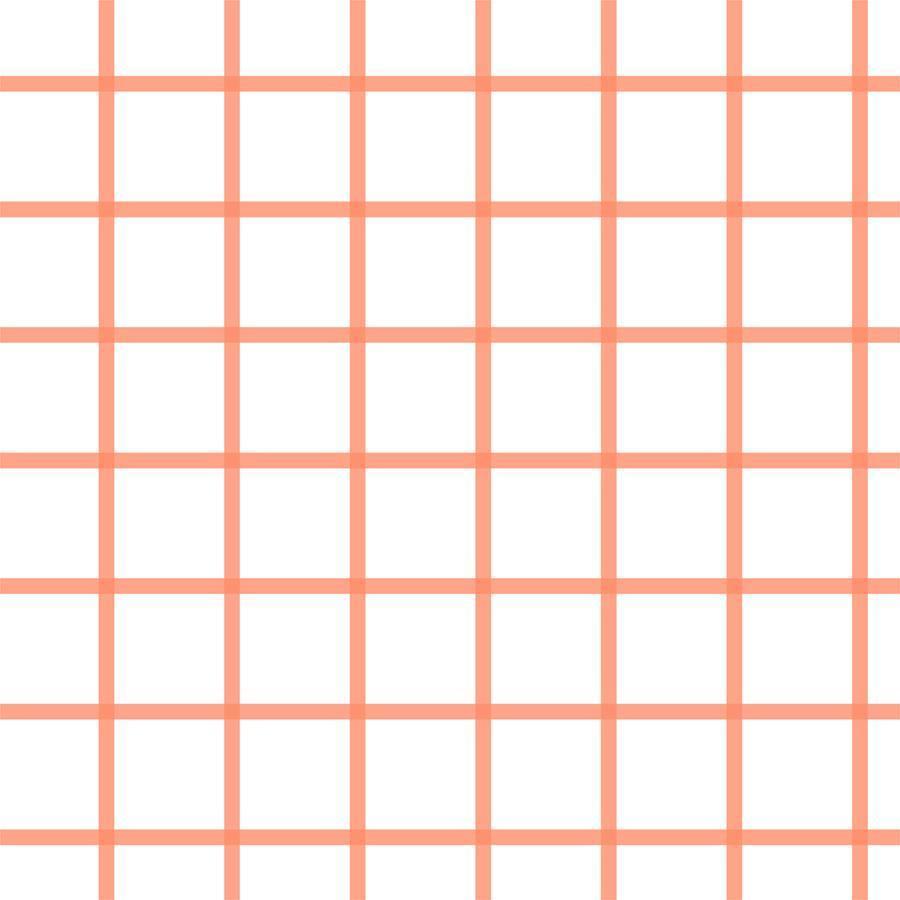 In Check Wallpaper in Coral color - pattern number KK17071_Coral_KH300 - by Katie Kime in the collection