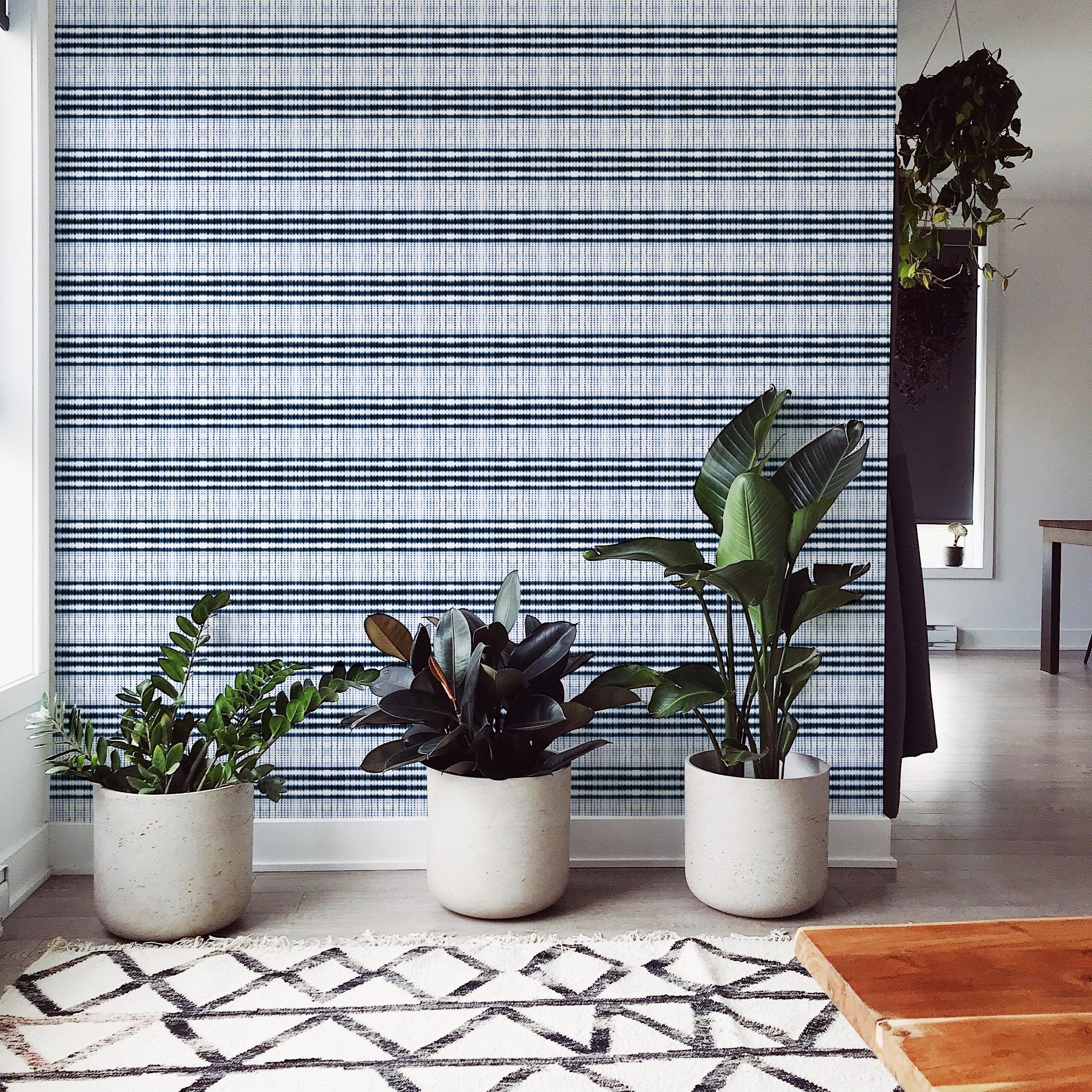 Interstellar Peel and Stick Wallpaper in Navy color - pattern number KK17116_Navy_KH306 - by Katie Kime in the collection