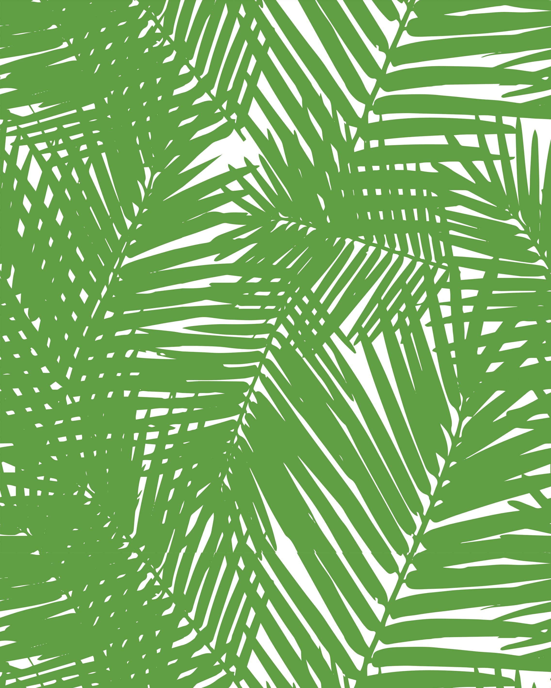 Jungle Leaves Wallpaper in Green color - pattern number KK17009_Green_KH300 - by Katie Kime in the collection