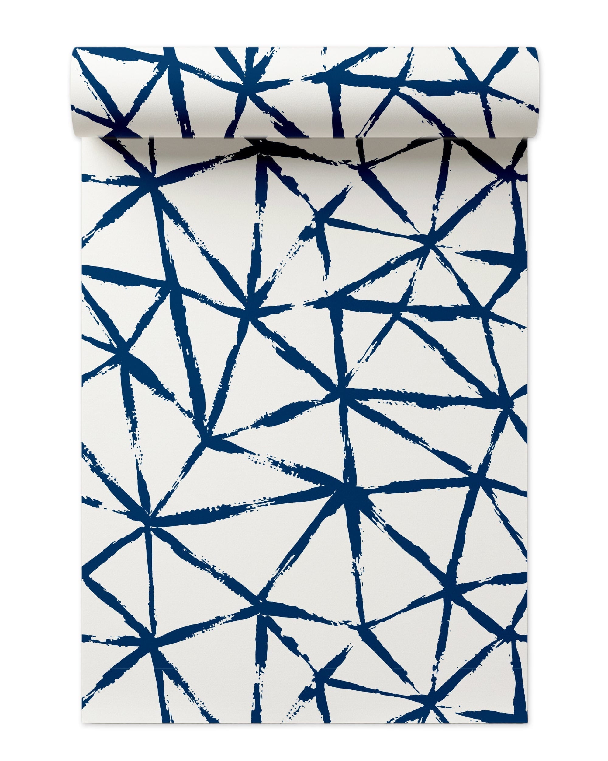 Kaleidoscope Wallpaper in navy color - pattern number KK720_Navy_KH300 - by Katie Kime in the collection