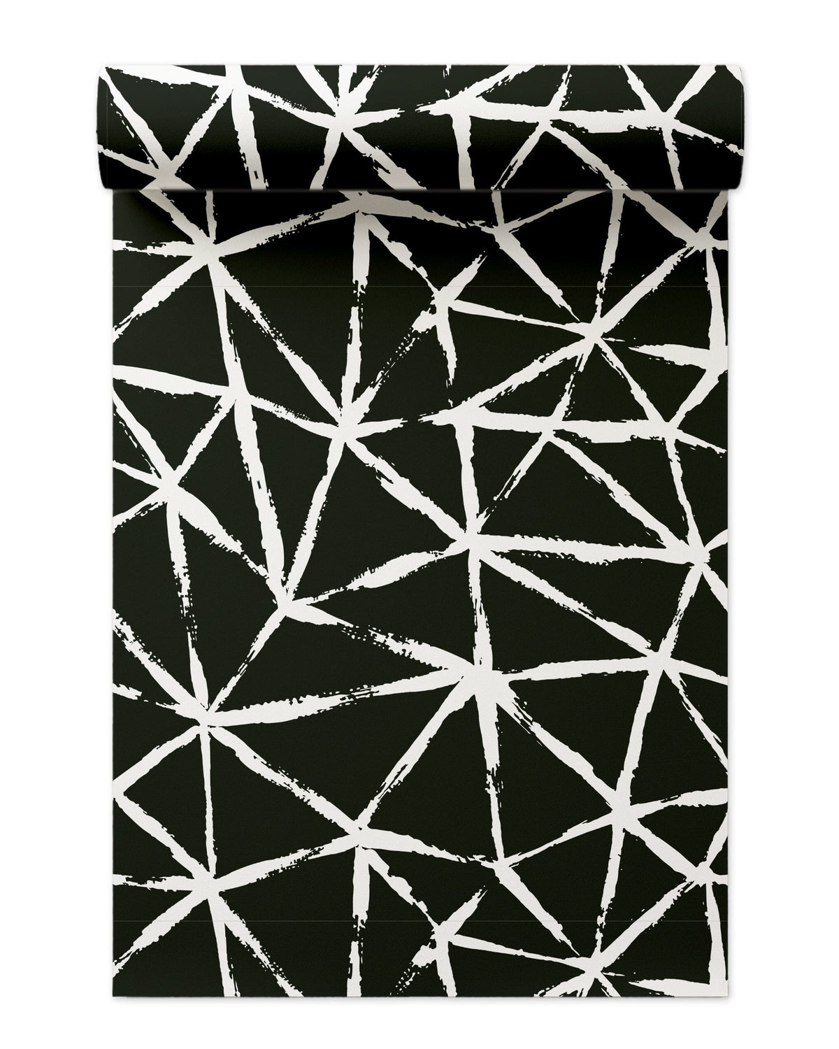 Kaleidoscope Wallpaper in Black color - pattern number KK720_White_KH300 - by Katie Kime in the collection
