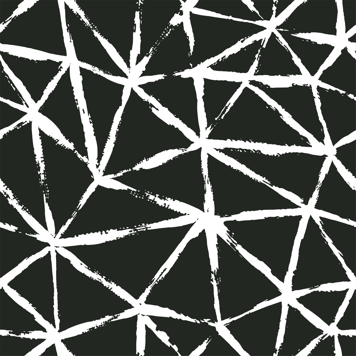 Kaleidoscope Wallpaper in Black color - pattern number KK720_White_KH300 - by Katie Kime in the collection