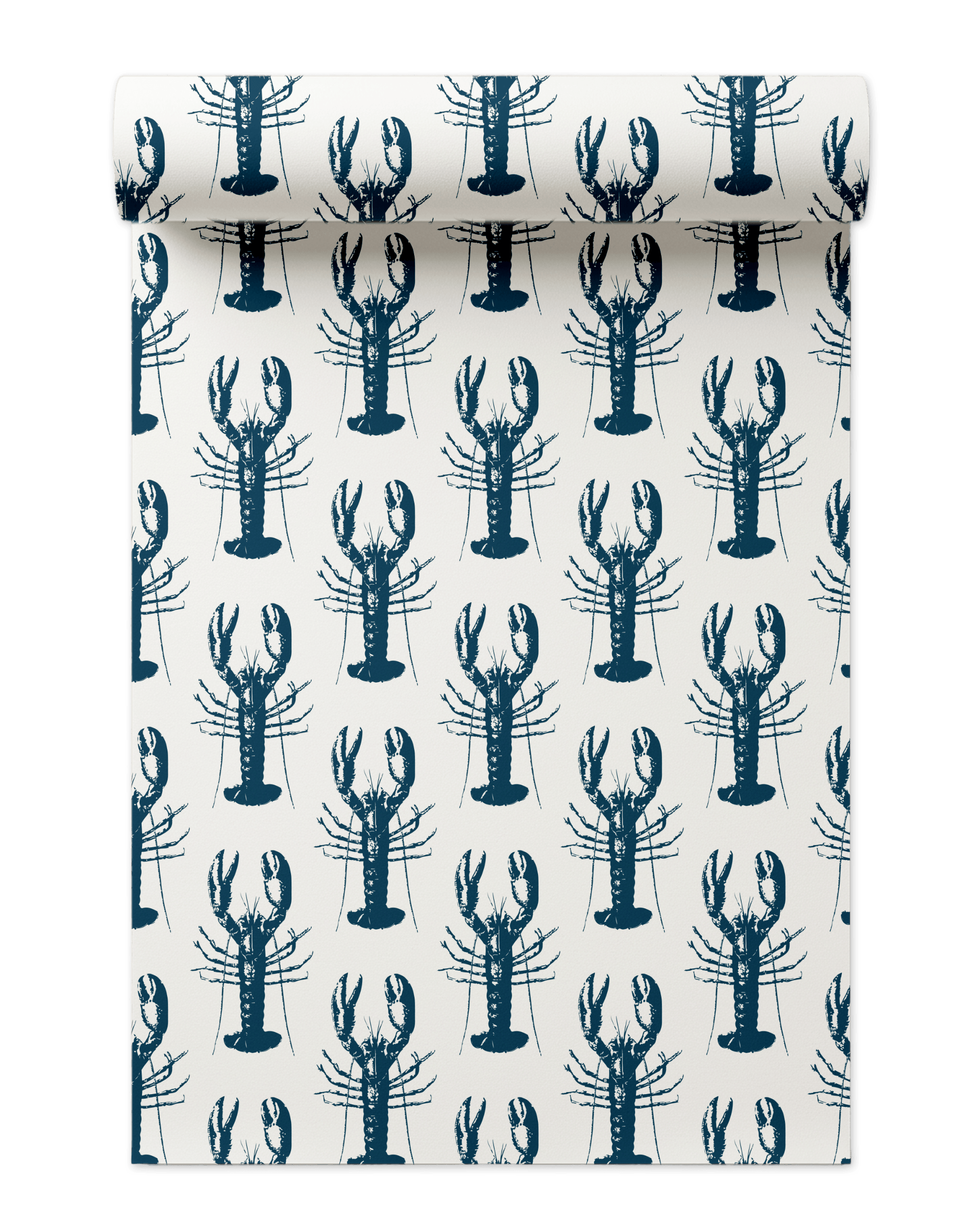Lobster Bake Wallpaper in Navy color - pattern number KK702_Navy_KH300 - by Katie Kime in the collection