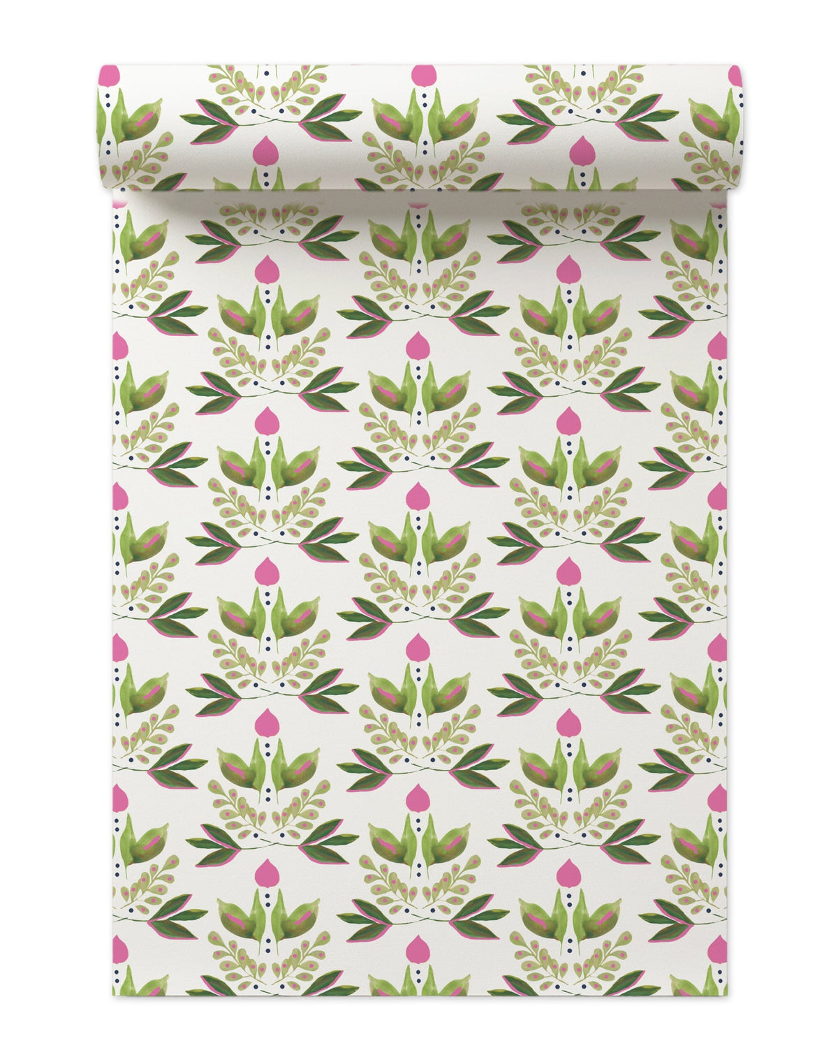 Lotus Peel and Stick Wallpaper in Green color - pattern number KK17013_Green_KH306 - by Katie Kime in the collection