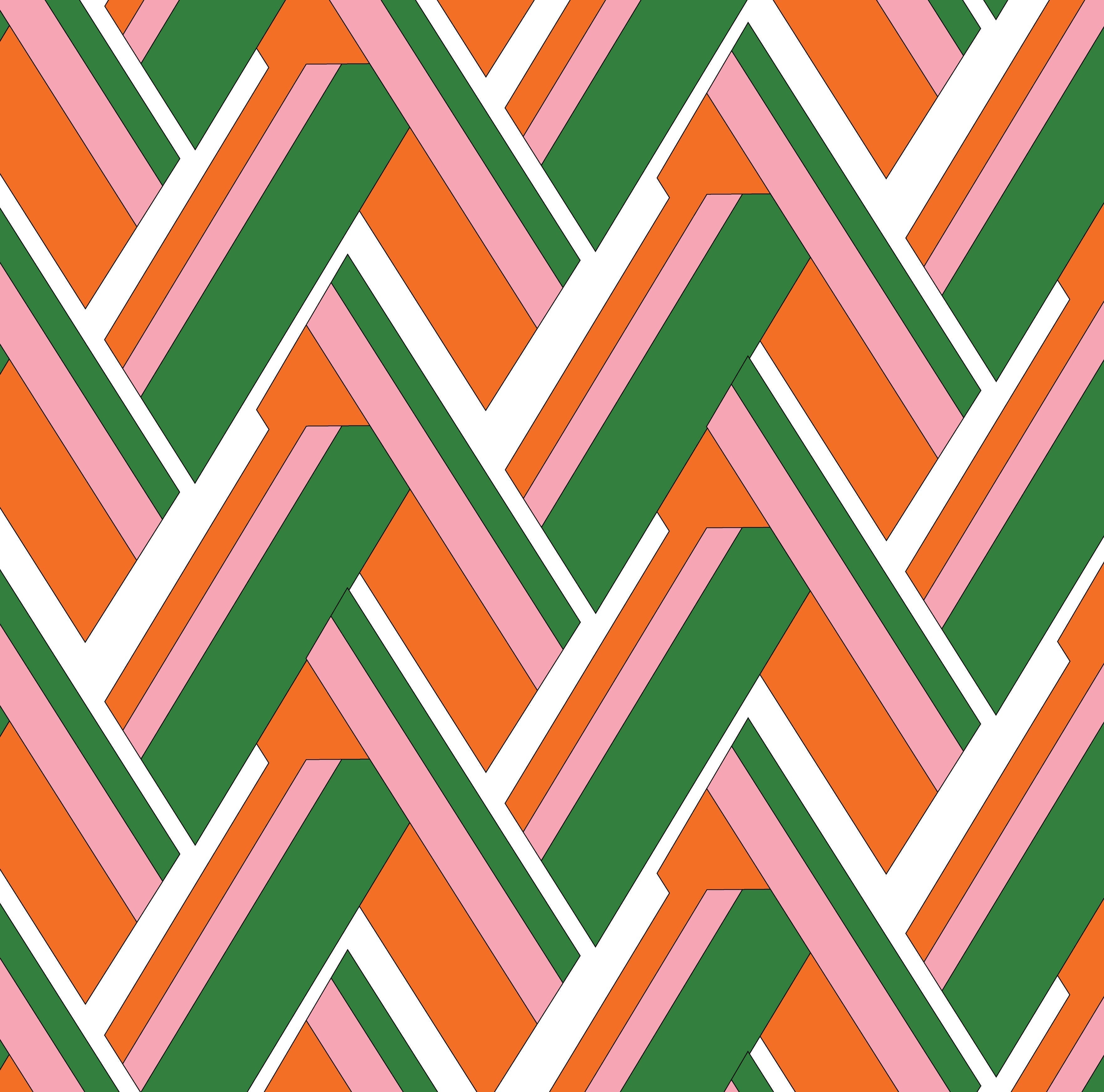 Lucy Peel and Stick Wallpaper in Green color - pattern number KK17111_Green_KH306 - by Katie Kime in the collection