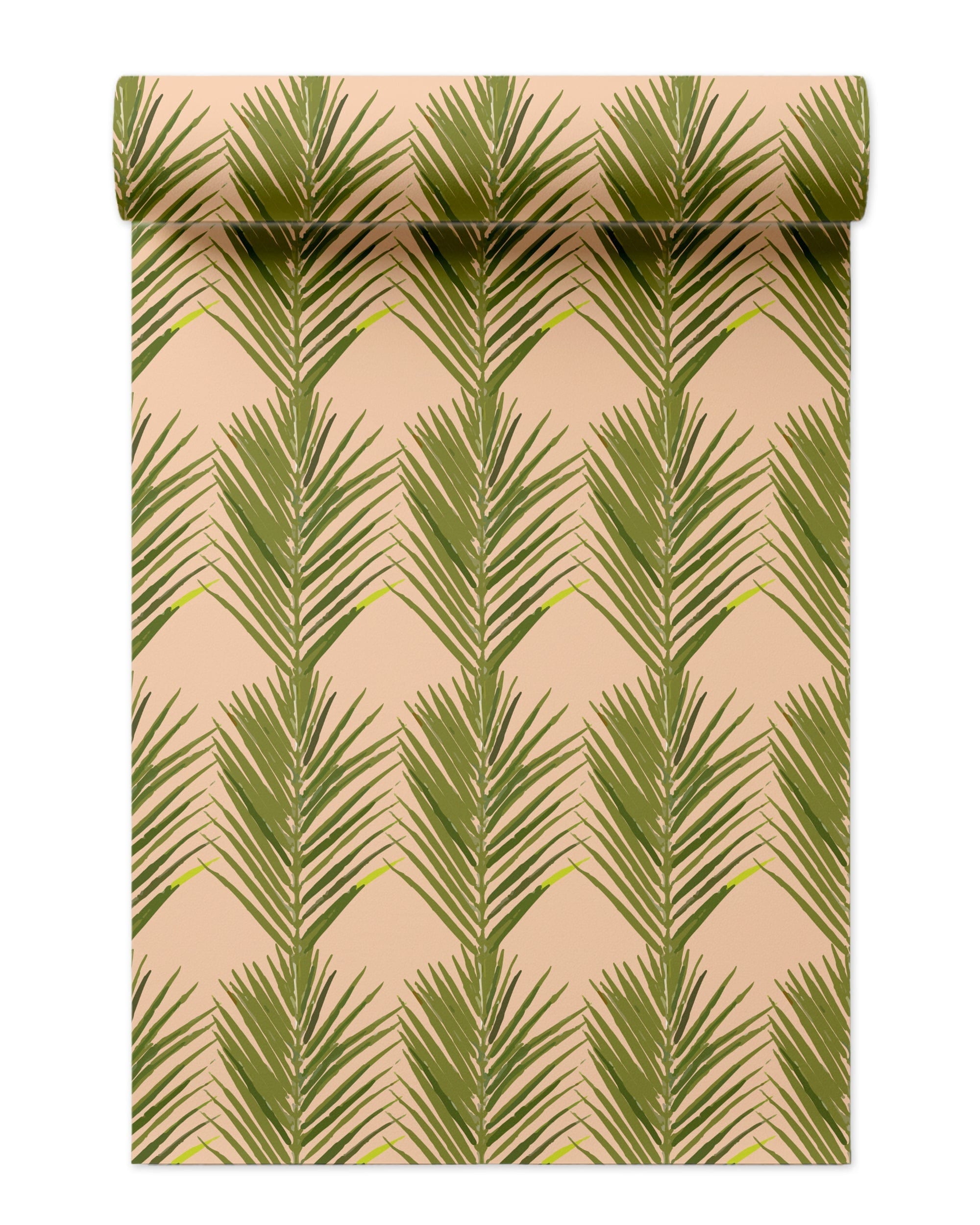 Palms Wallpaper in Coral color - pattern number KK17016_Coral_KH300 - by Katie Kime in the collection