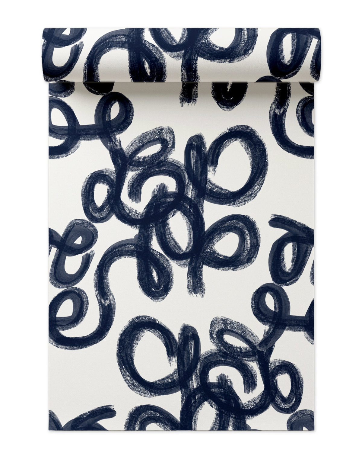 Penelope Peel and Stick Wallpaper in Navy color - pattern number KK838_Navy_KH306 - by Katie Kime in the collection