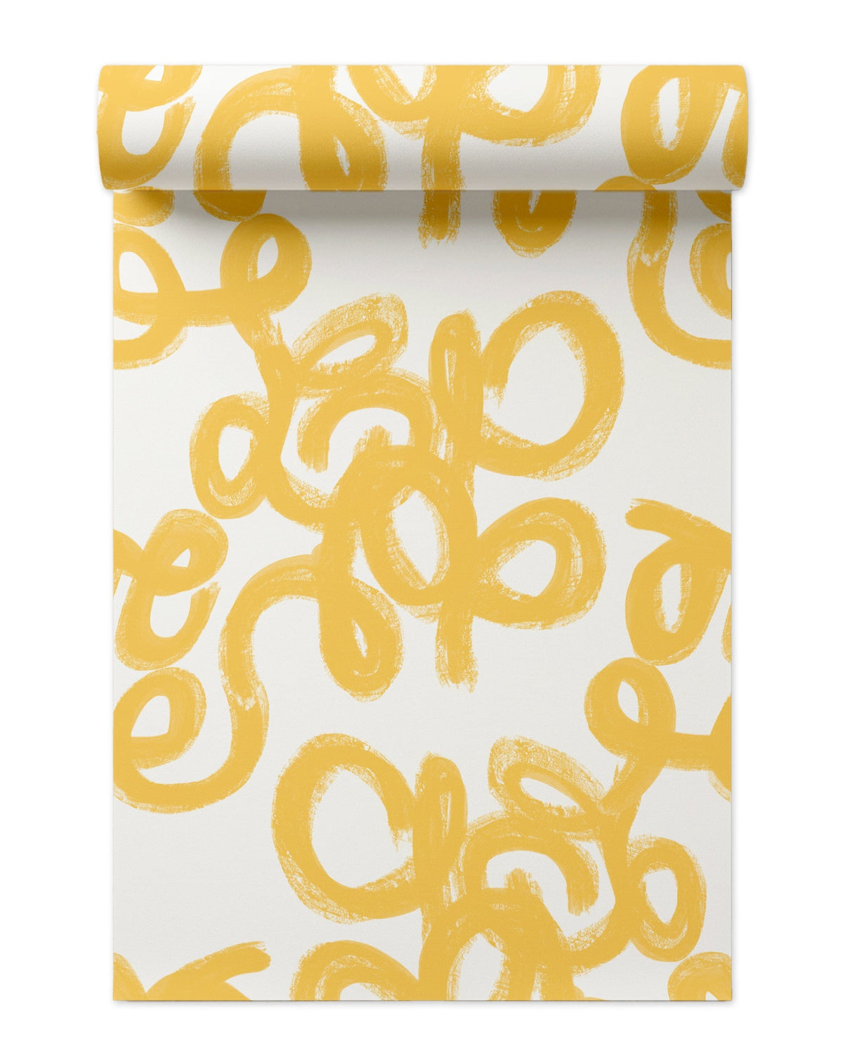 Penelope Peel and Stick Wallpaper in Yellow color - pattern number KK838_Yellow_KH306 - by Katie Kime in the collection