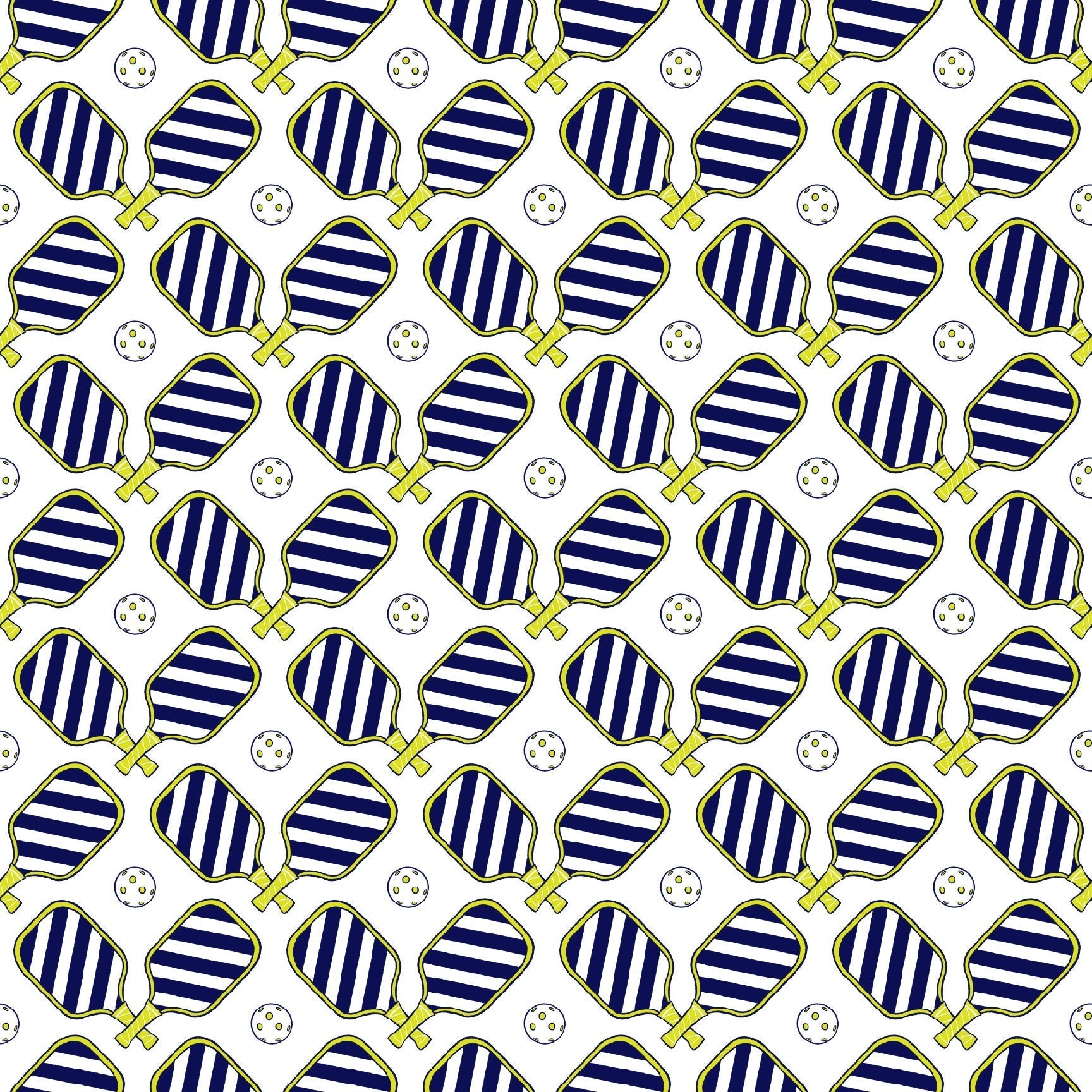 Pickleball Peel and Stick Wallpaper in Navy color - pattern number KK750_Navy_KH306 - by Katie Kime in the collection