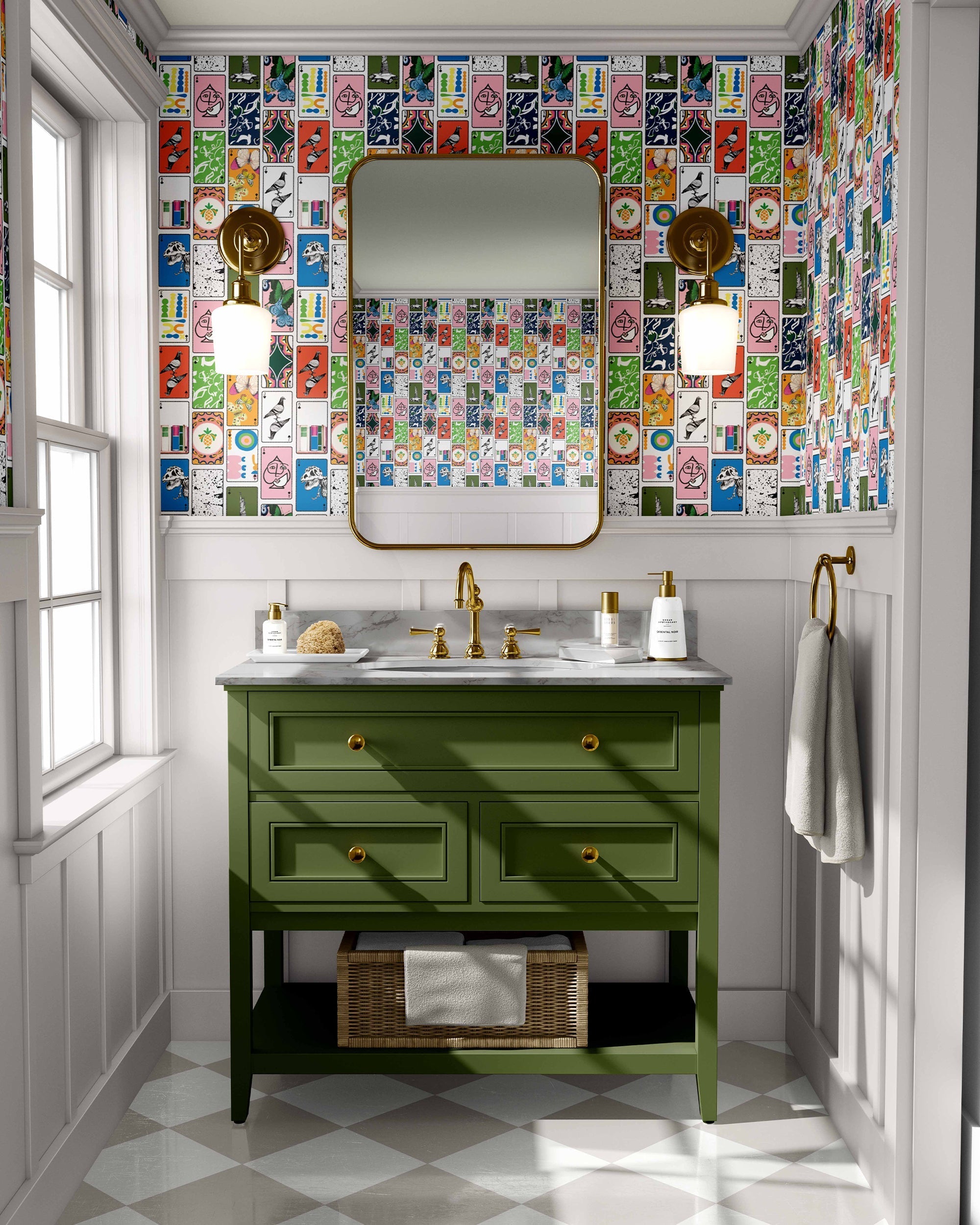 Playtime Wallpaper in Multi color - pattern number KK197_Multi_KH300 - by Katie Kime in the collection