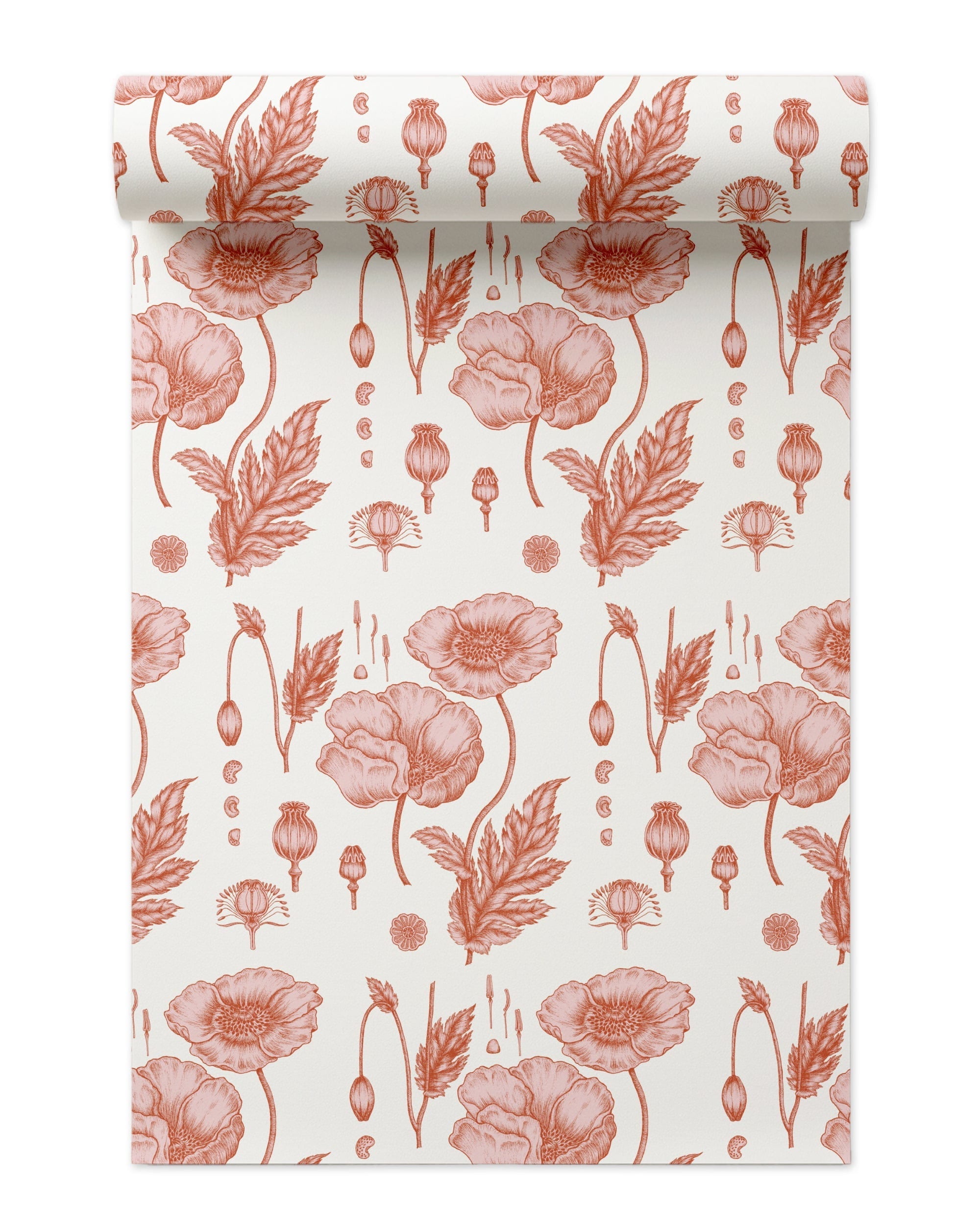 Poppy Wallpaper in Pink color - pattern number KK731_Pink_KH300 - by Katie Kime in the collection