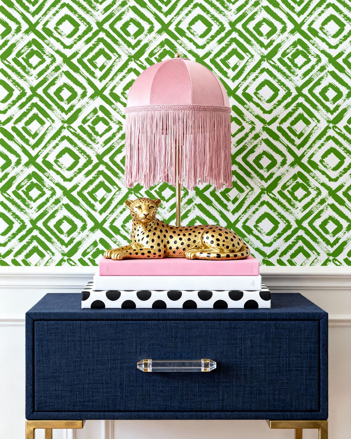 Quartzite Wallpaper in Green color - pattern number KK721_Green_KH300 - by Katie Kime in the collection
