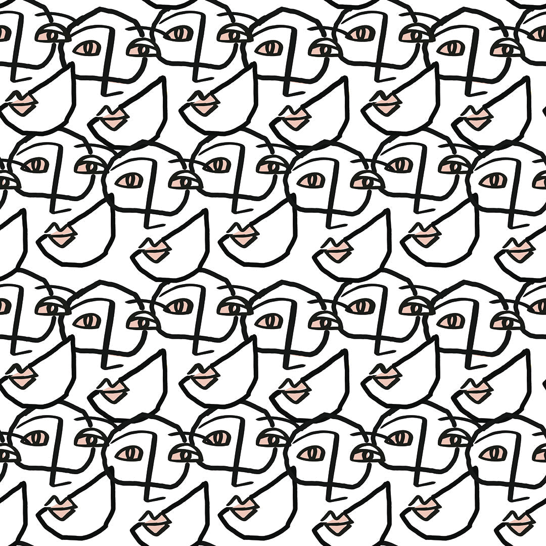 Reflection Wallpaper in Black color - pattern number KK195_Black_KH300 - by Katie Kime in the collection