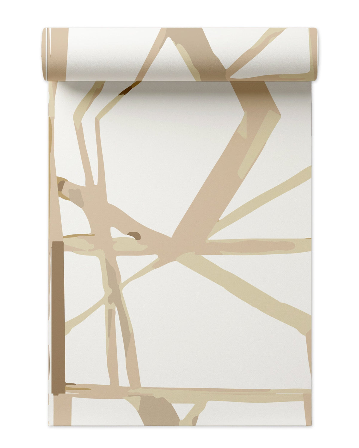 Refraction Peel and Stick Wallpaper in Tan color - pattern number KK782_Tan_KH306 - by Katie Kime in the collection