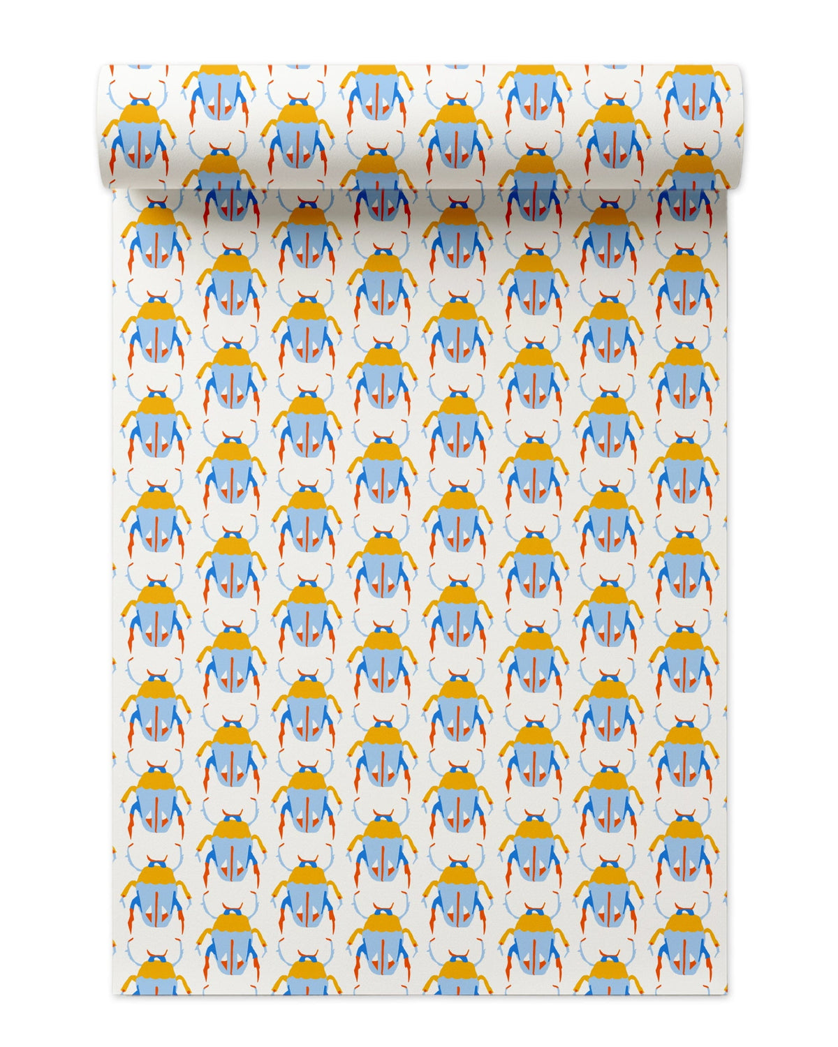 Scarab Wallpaper in Blue color - pattern number KK17048_Blue_KH300 - by Katie Kime in the collection
