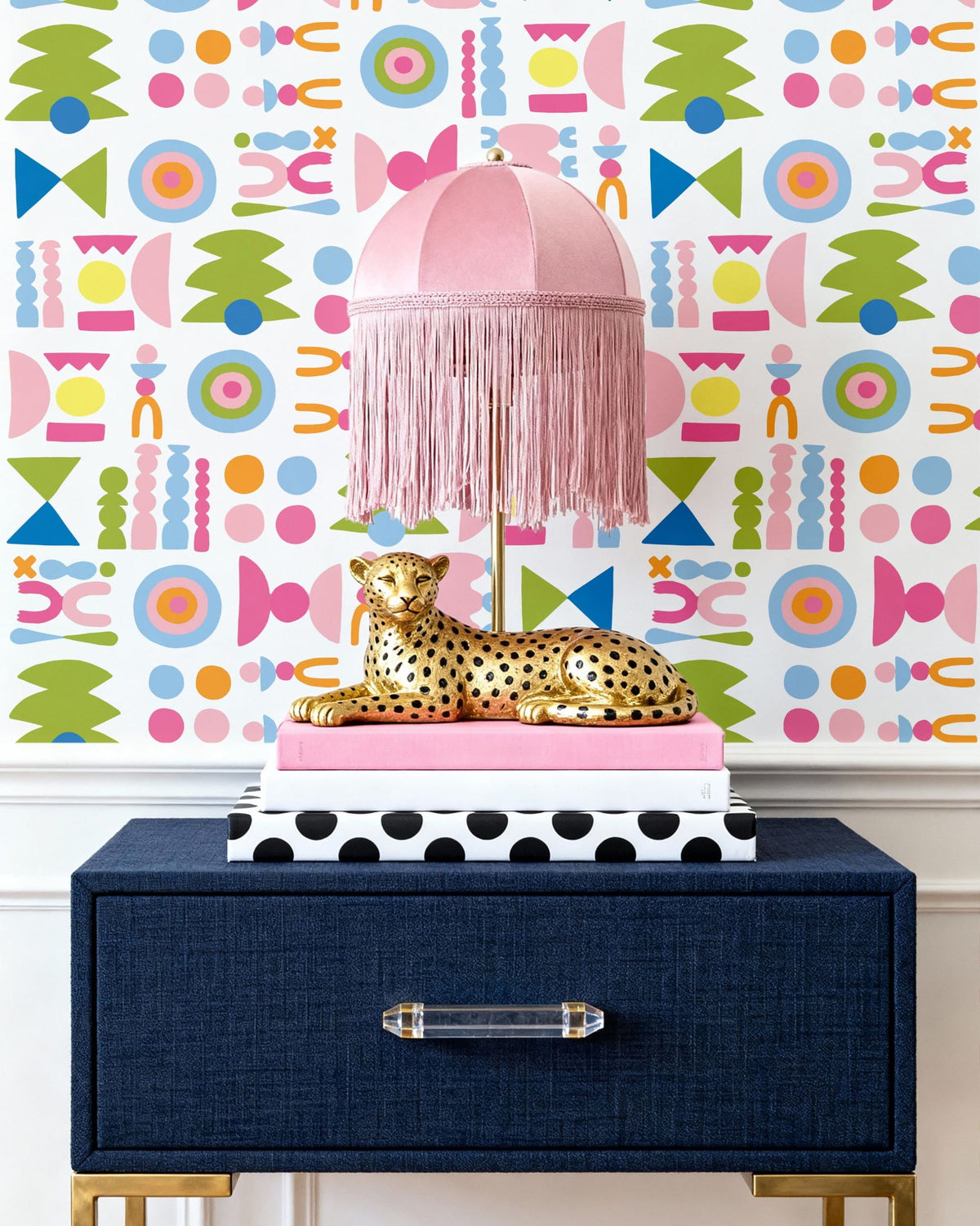 Simplicity Wallpaper in Multi color - pattern number KK198_Multi_KH300 - by Katie Kime in the collection