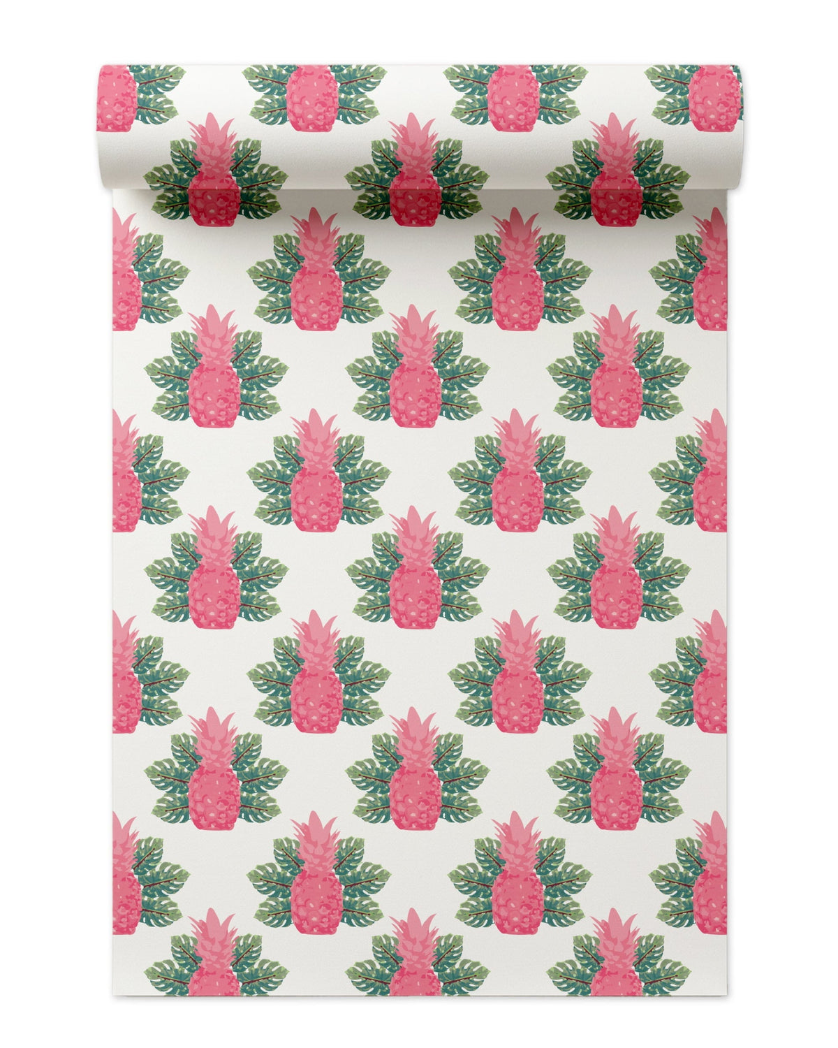 Spring Pineapples Wallpaper in Pink color - pattern number KK17019_KH300 - by Katie Kime in the collection