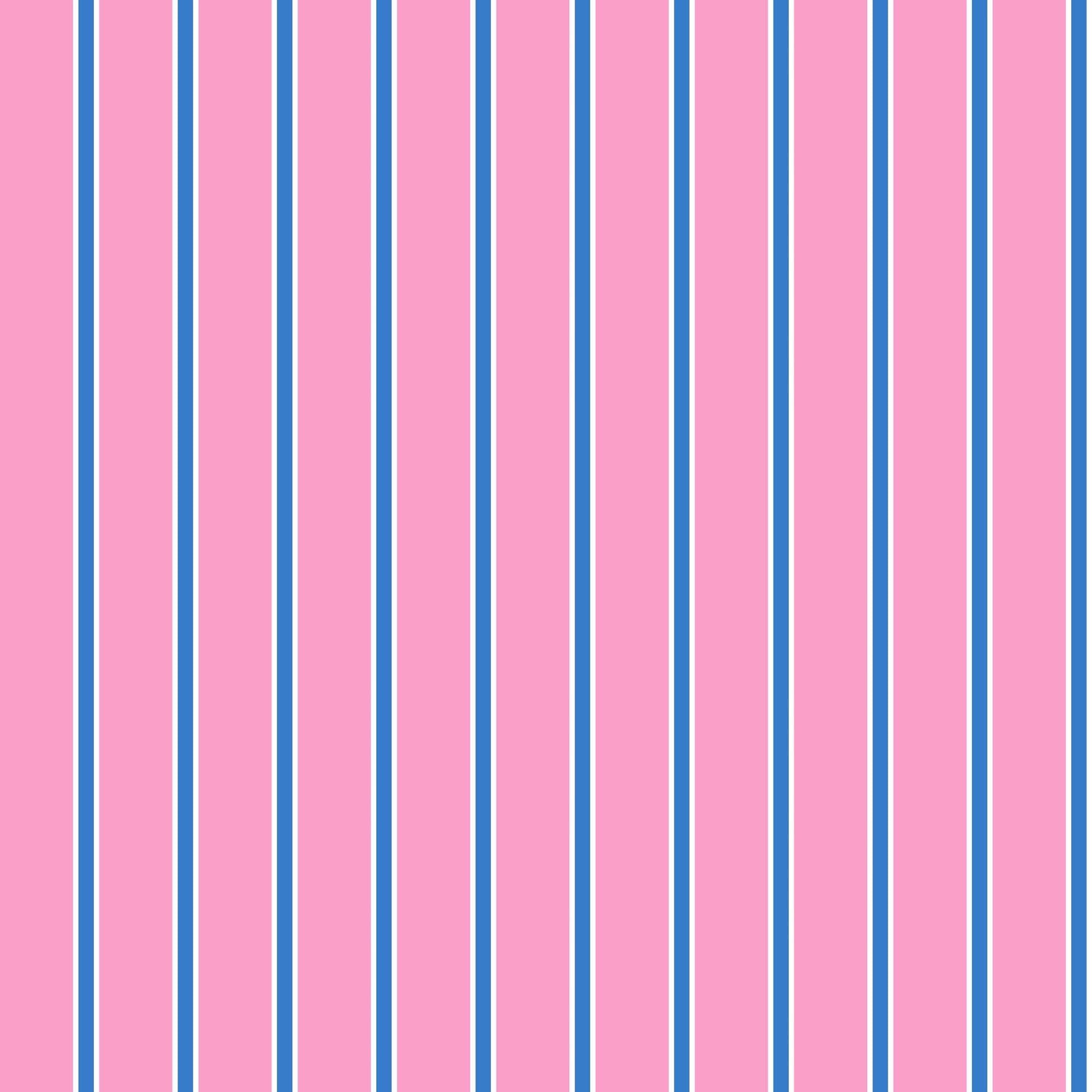 Tailored Stripe Peel and Stick Wallpaper in Pink Blue color - pattern number KK793_Pink_Blue_KH306 - by Katie Kime in the collection