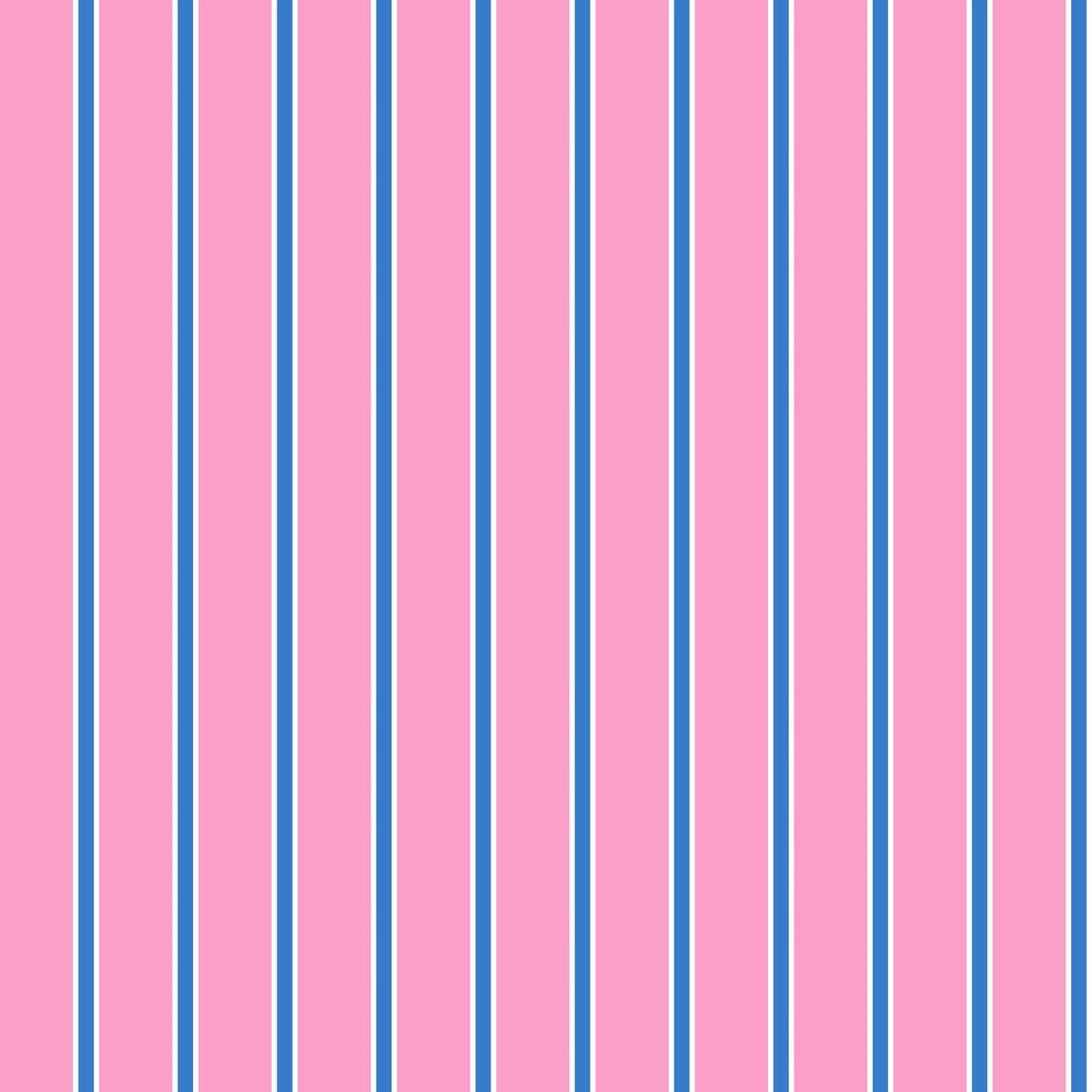 Tailored Stripe Wallpaper in Pink Blue color - pattern number KK793_Pink_Blue_KH300 - by Katie Kime in the collection