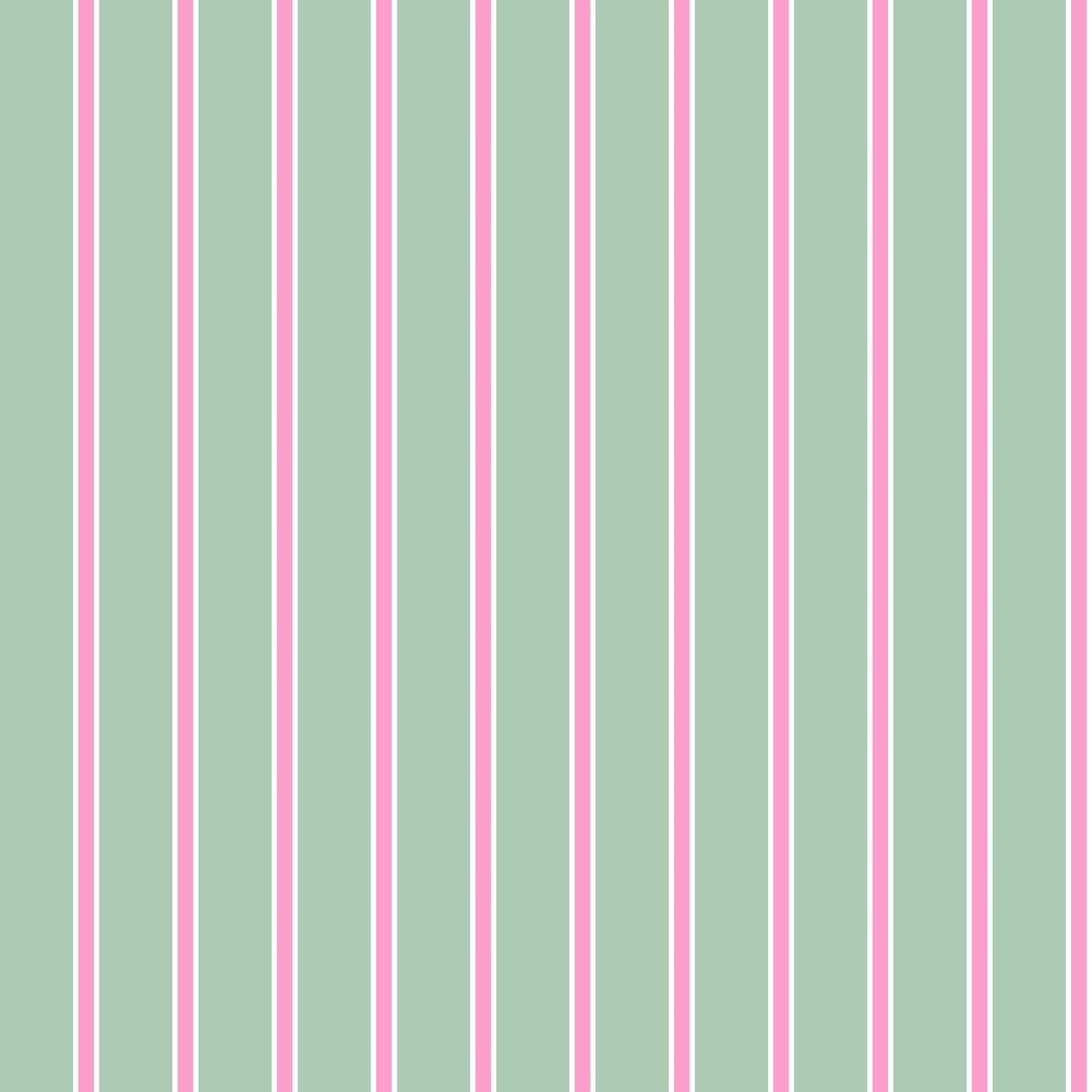 Tailored Stripe Wallpaper in Mint Pink color - pattern number KK793_Mint_Pink_KH300 - by Katie Kime in the collection